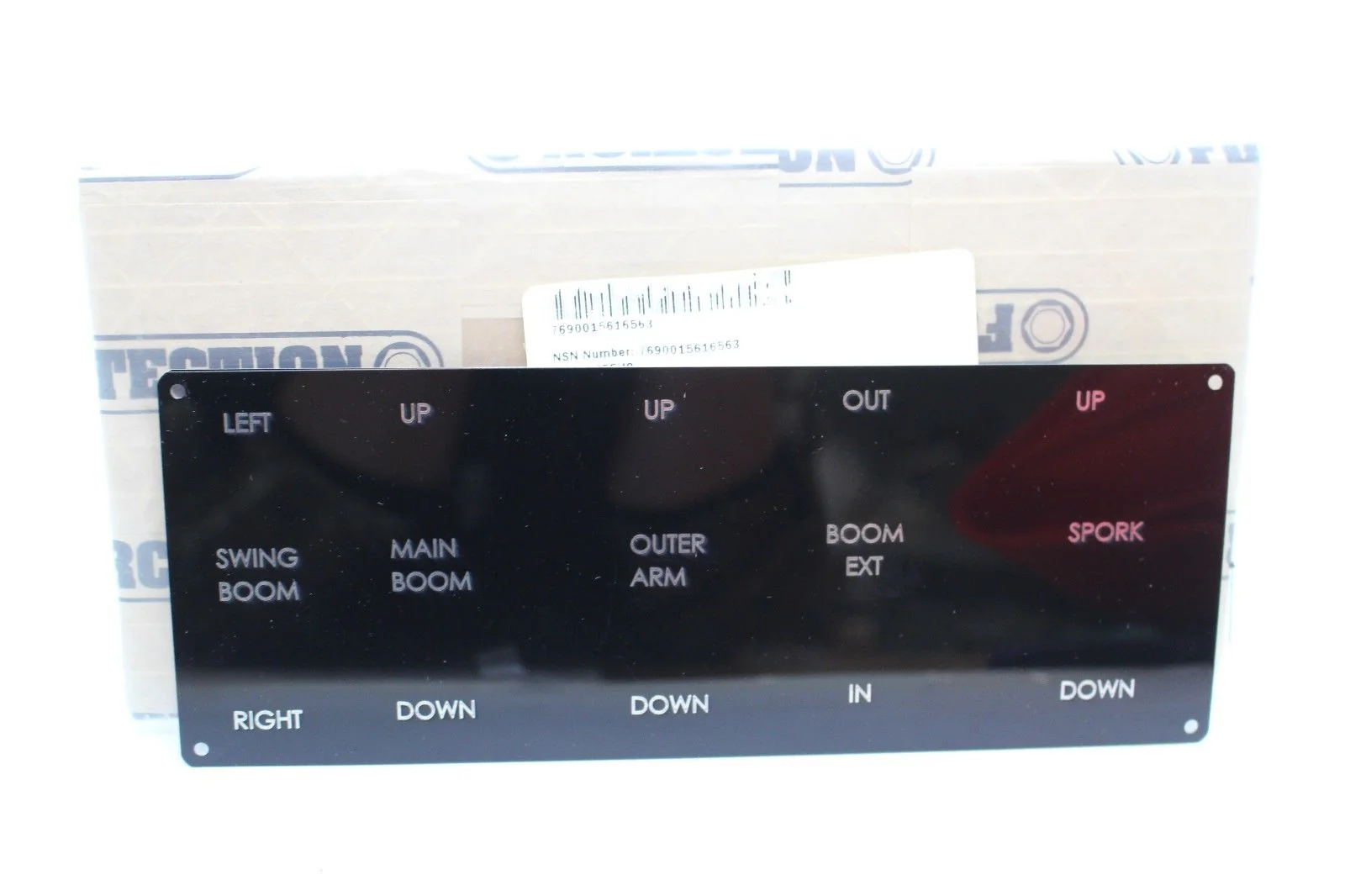 Buffalo Boom Direction Label, 1EFH8, 7690-01-561-6563, New
