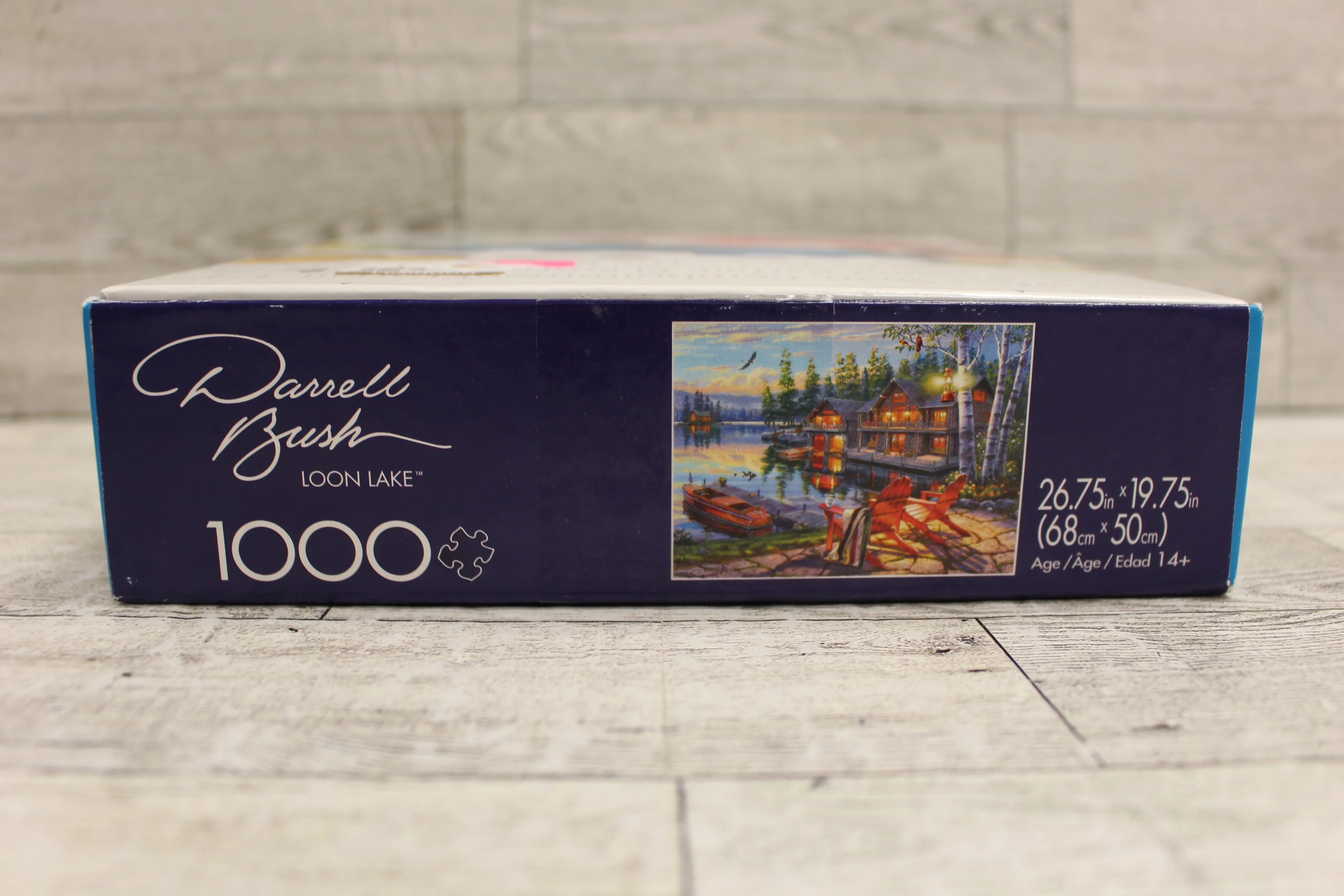Buffalo Games Darrell Bush LOON LAKE 1000 Piece Puzzle - 26.75" x 19.75" - Used - Image 3