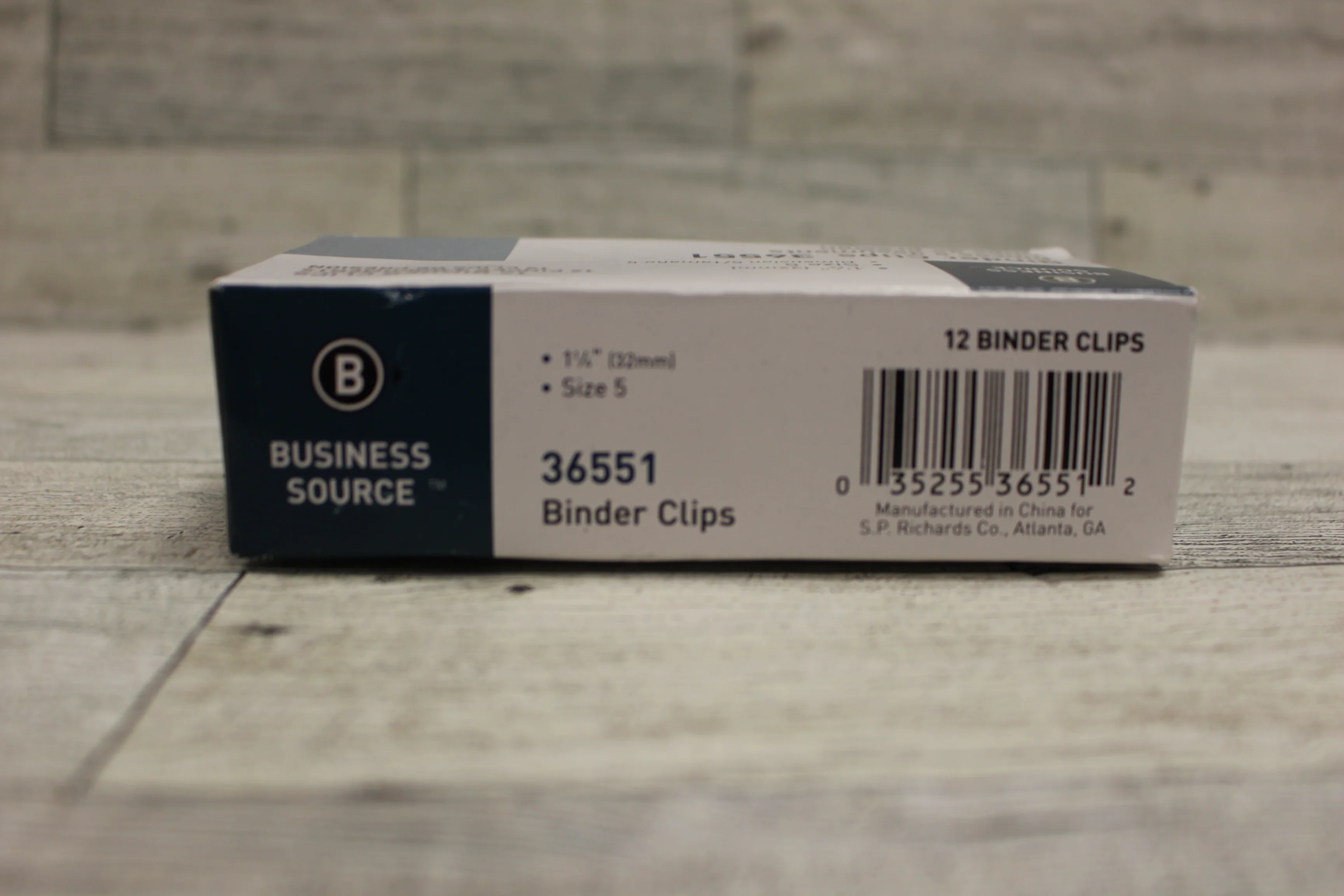 Business Source 1-1/4" Binder Clips - Size 5 - Set of 12 - New - Image 6