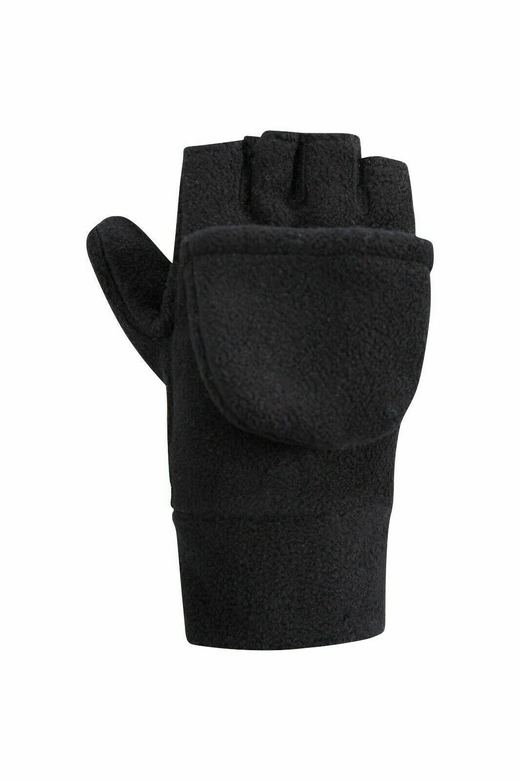 Cat & Jack Kids Fingerless Fleece Mittens - Black - Size: 4-7 - New