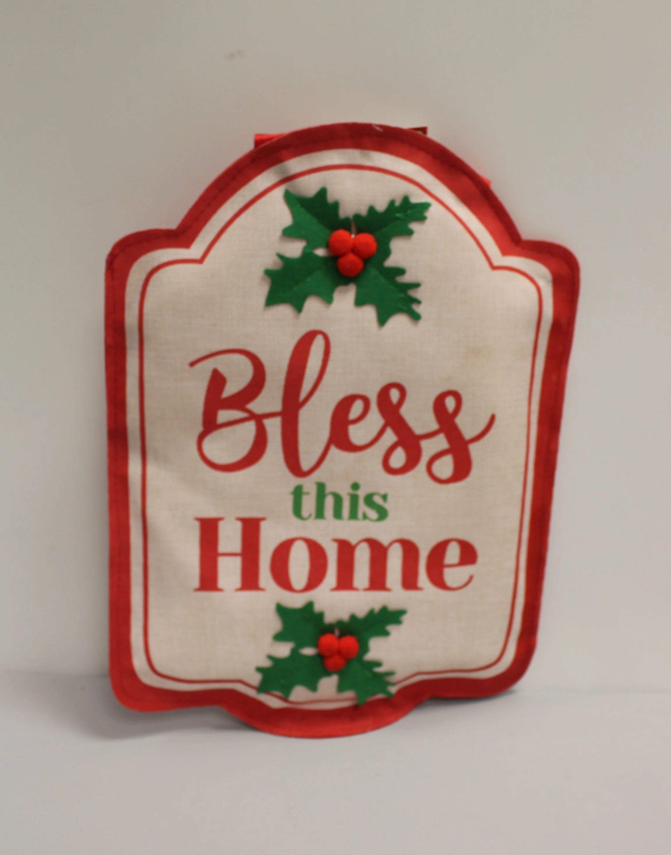 Christmas "Bless this Home" Door Decor - New