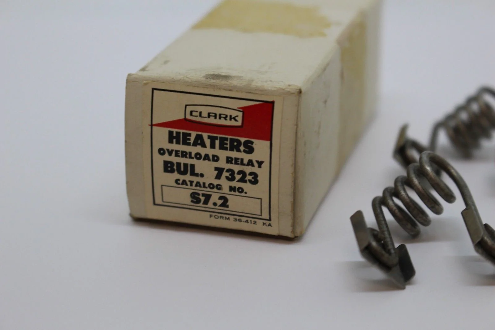 Clark Heaters Overload Relay, Bul. 7323, Catalog No S7.2, New - Image 2