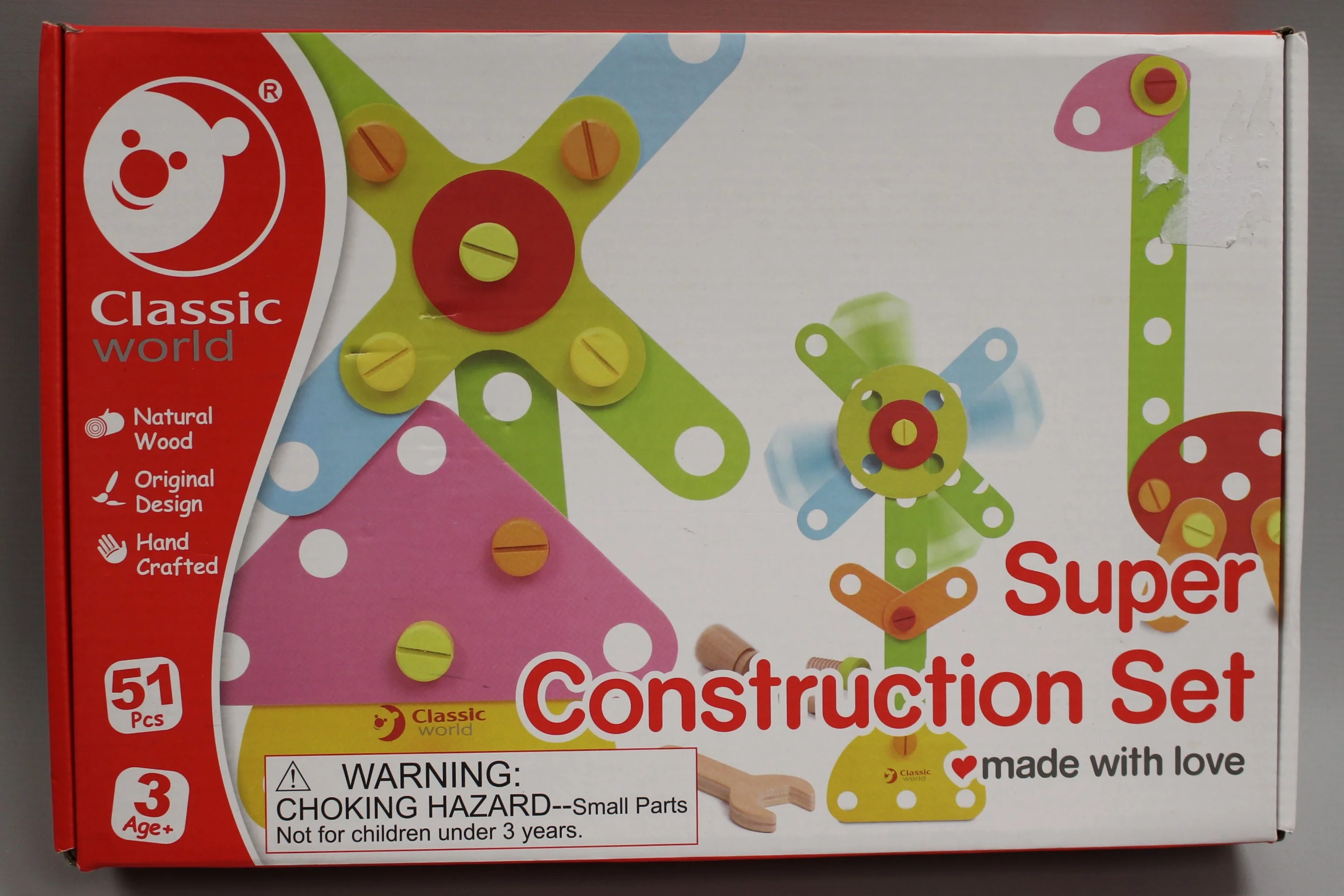 Classic World - Wooden Super Construction Set - New