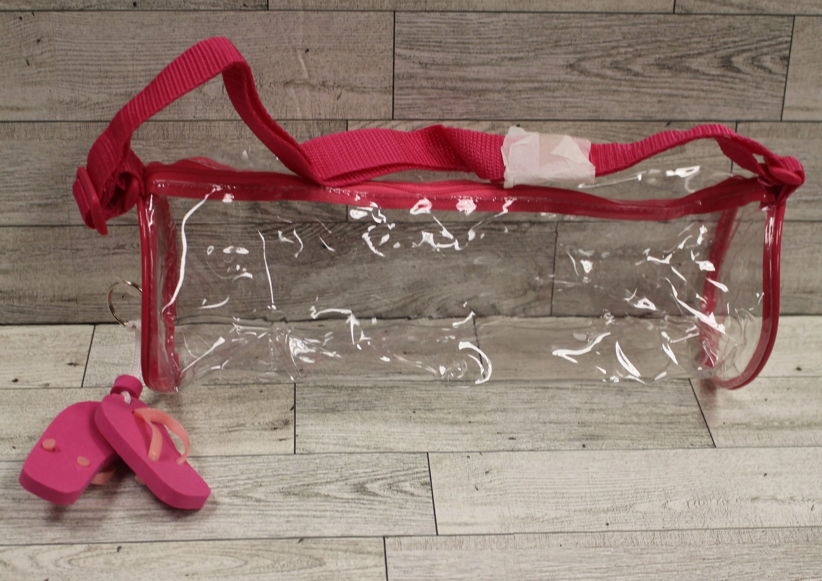 Clear Shoulder Plastic Purse Tube Beach Hand Bag - 90s - Choose Color - New - Image 3