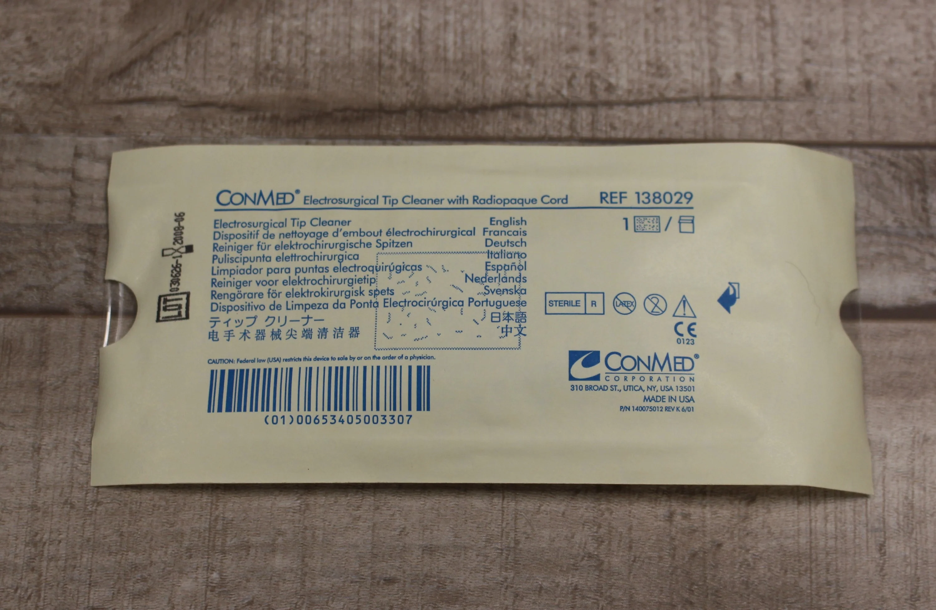 ConMed Electrosurgical Tip Cleaner with Radiopaque Card - 138029 - New