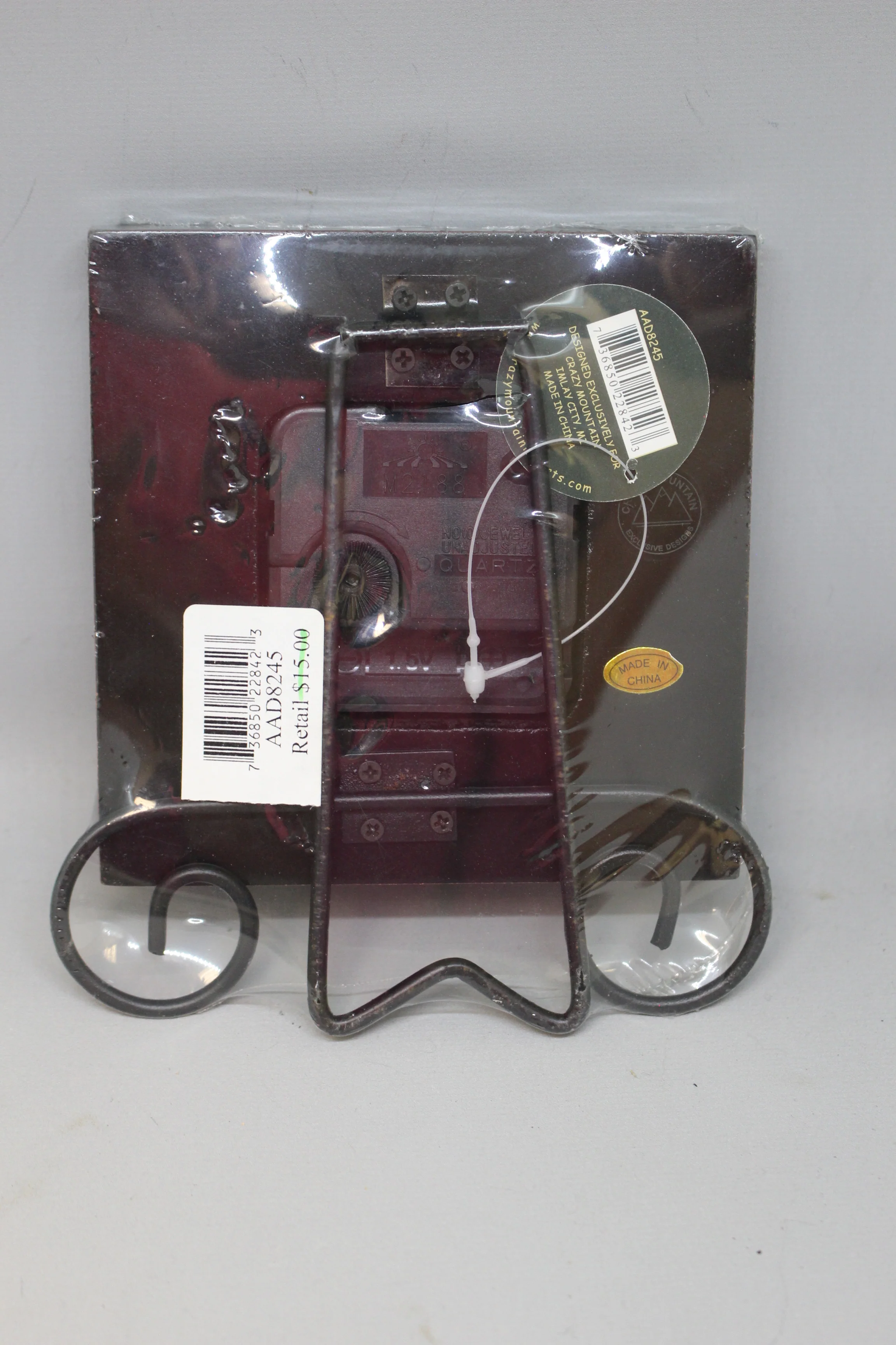 Crazy Mountain Table Clock with Stand - 6" x 5" - New - Image 2
