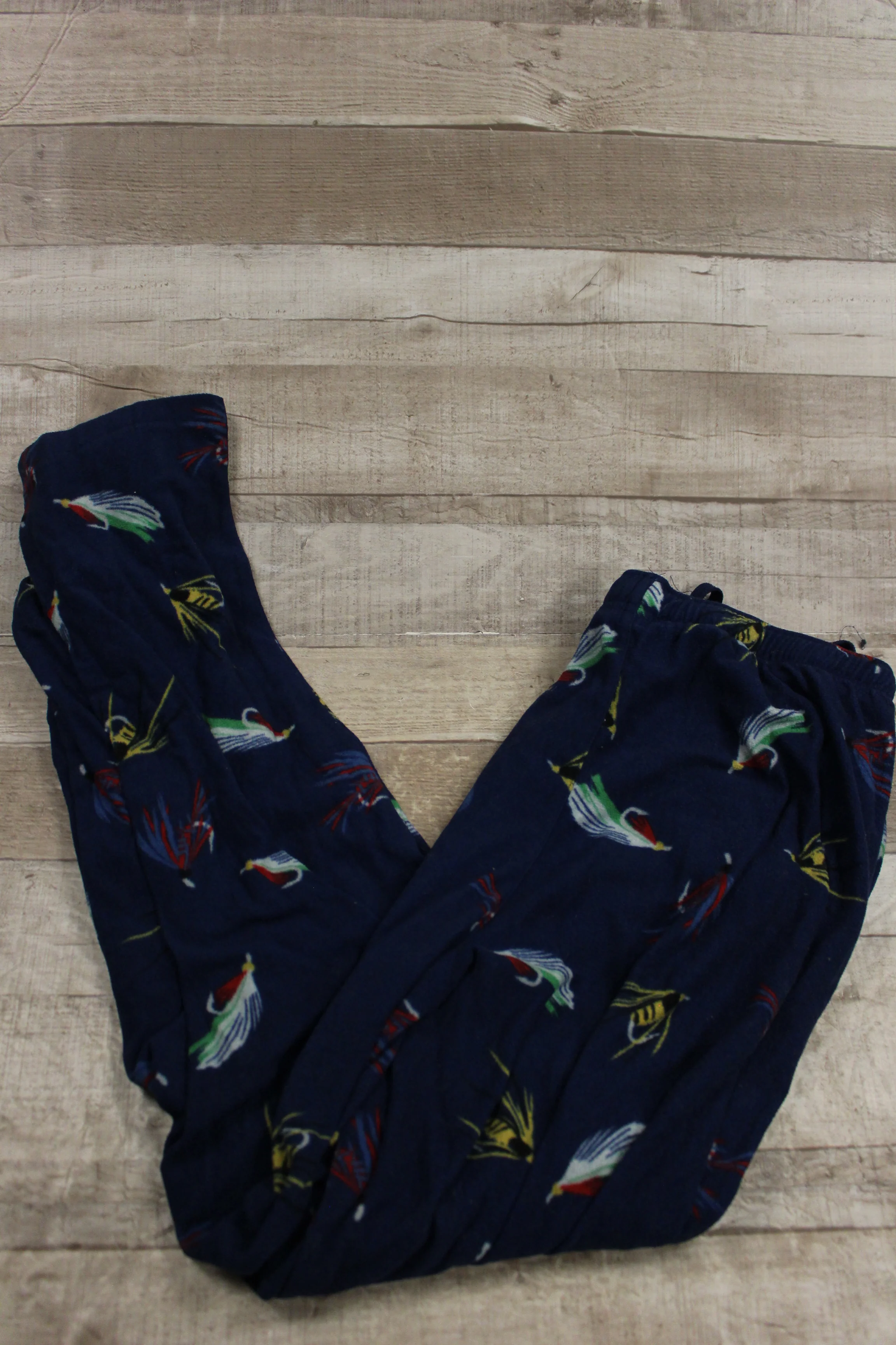 Croft and Barrow Men's Fleece Fishing Lure Design Pajama Pant Size L -Used - Image 2