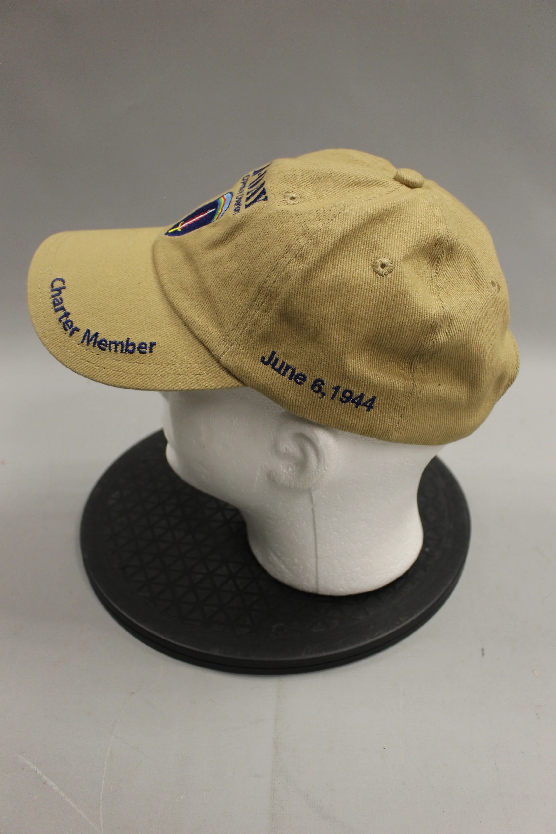 D Day Operation Overlord 70th Anniversary Adjustable Hat -Tan -Used - Image 2