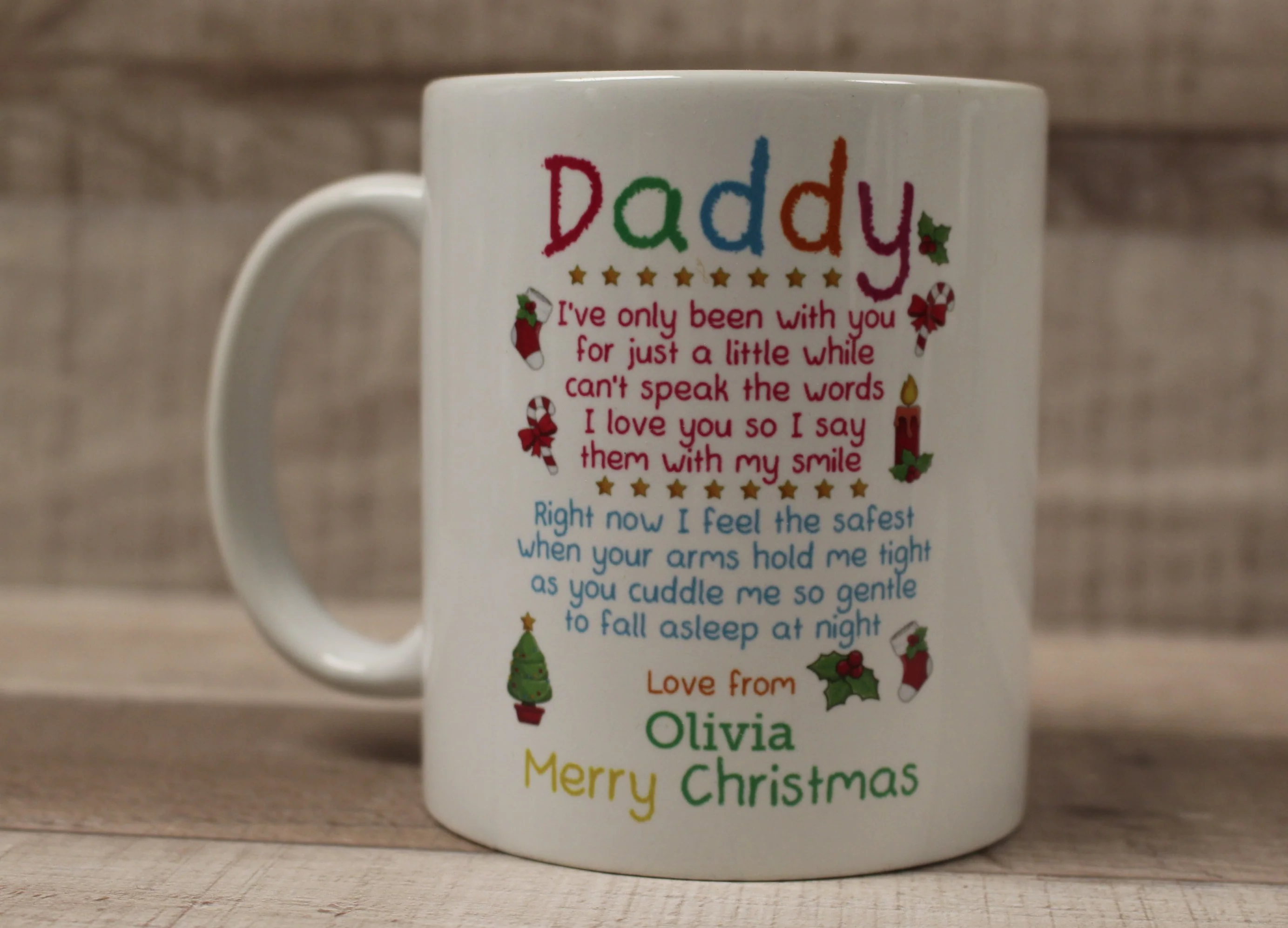 Daddy I've Only Been With You For A Little While Coffee Cup Mug - Christmas - Image 2