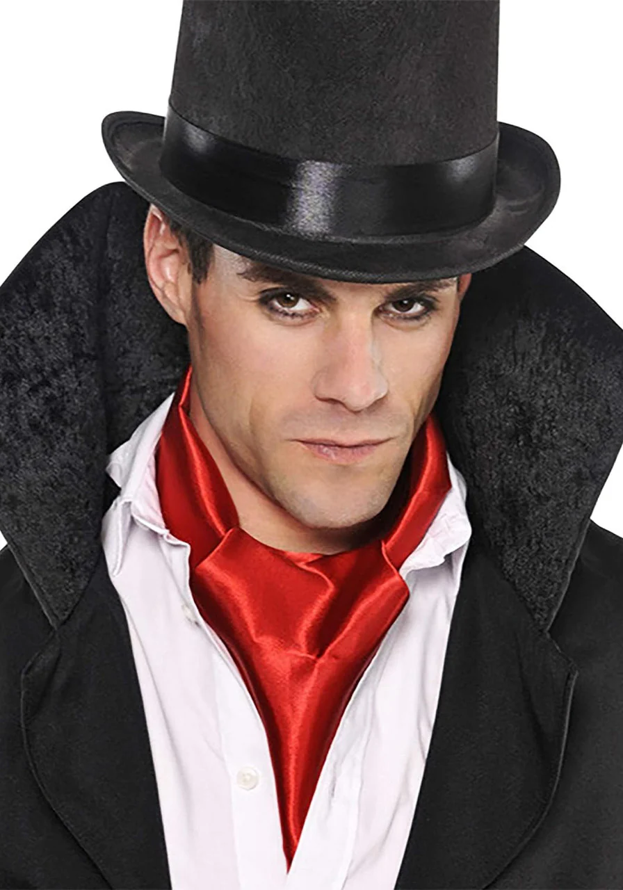 Dark Side Vampire Scarf - Red - 57" - Fancy Dress Up Halloween Adult Costume