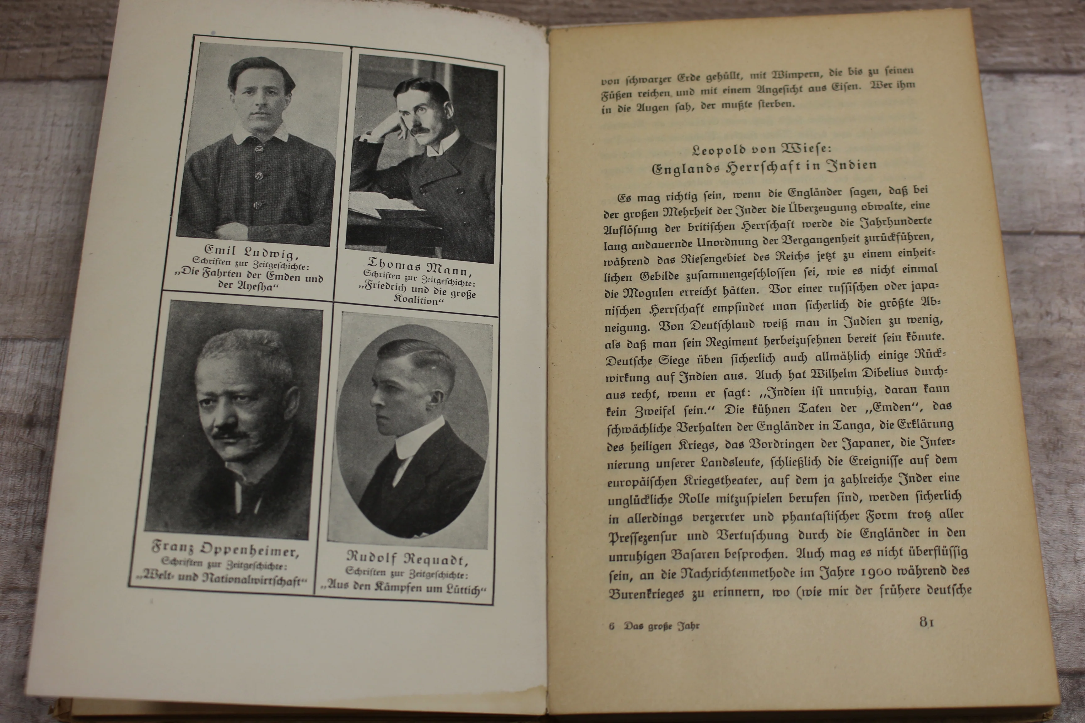 Das Große Jahr - 1914-1915 - S. Fischer / Verlag Berlin - German - Hardback-Used - Image 8