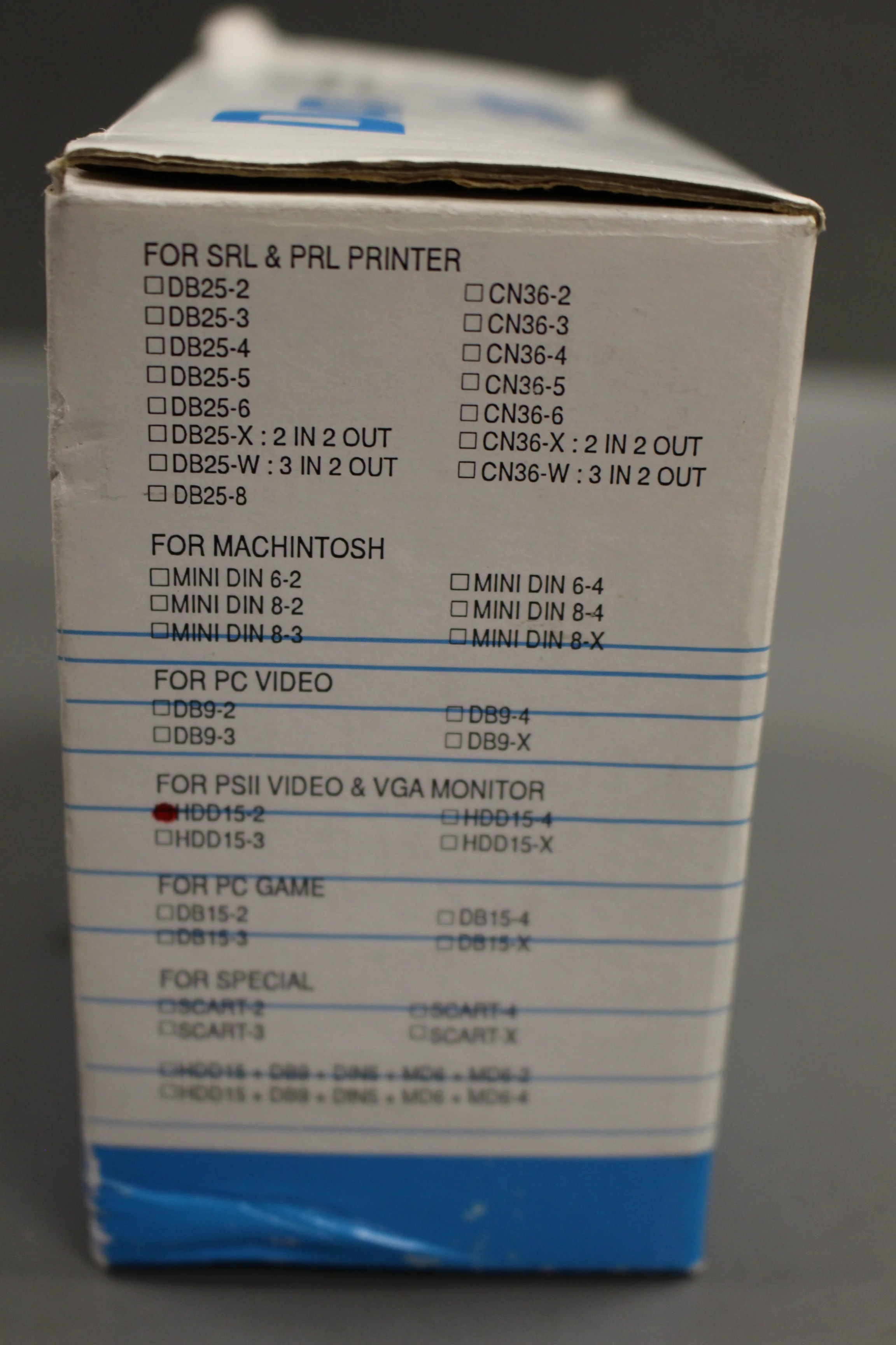 Data Switch for SRL & PRL Printer, HDD15-2, New - Image 3