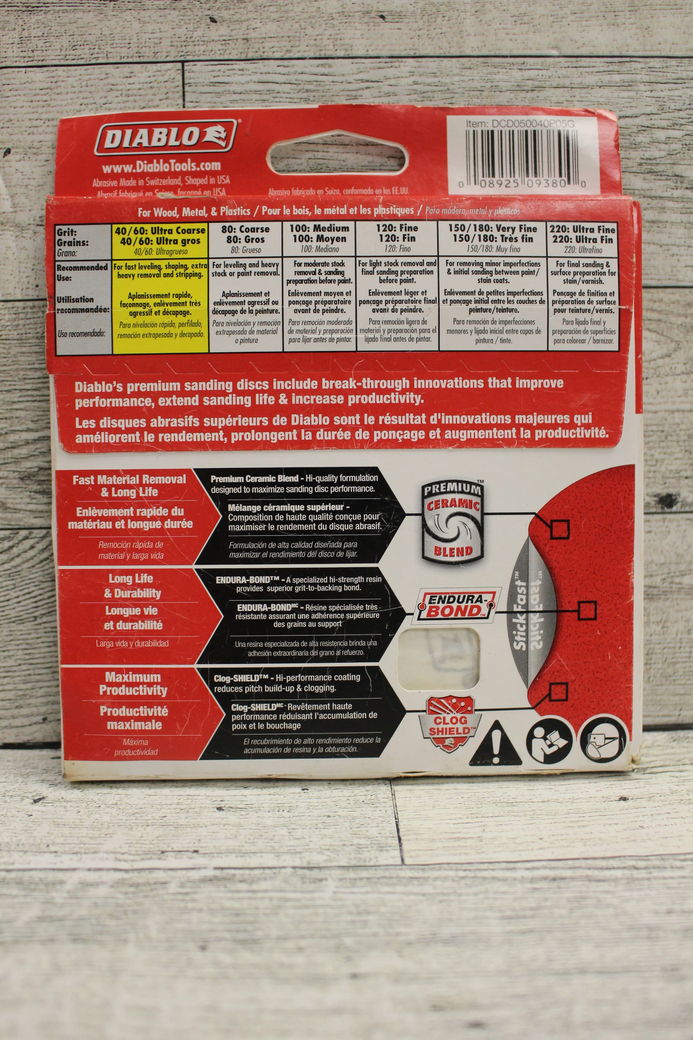 Diablo 5" Sanding Discs - 5 Count - 40 Grit - New - Image 2