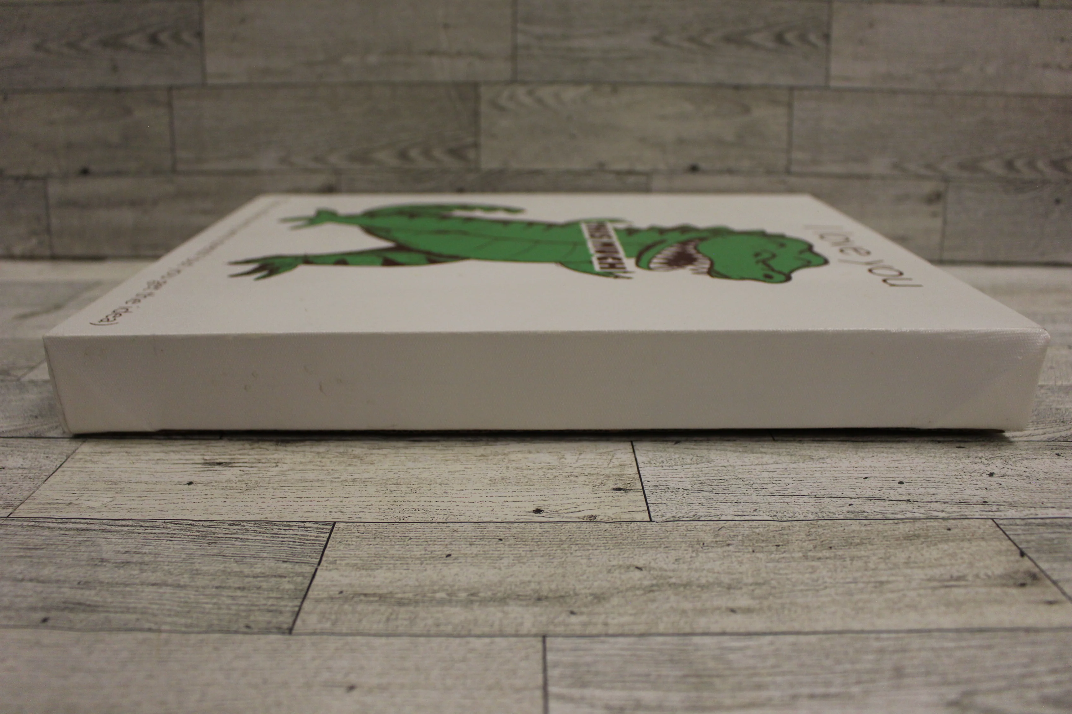 Dinosaur T-Rex “I Love You This Much” Canvas Wall Art -11" x 14" - Used - Image 5