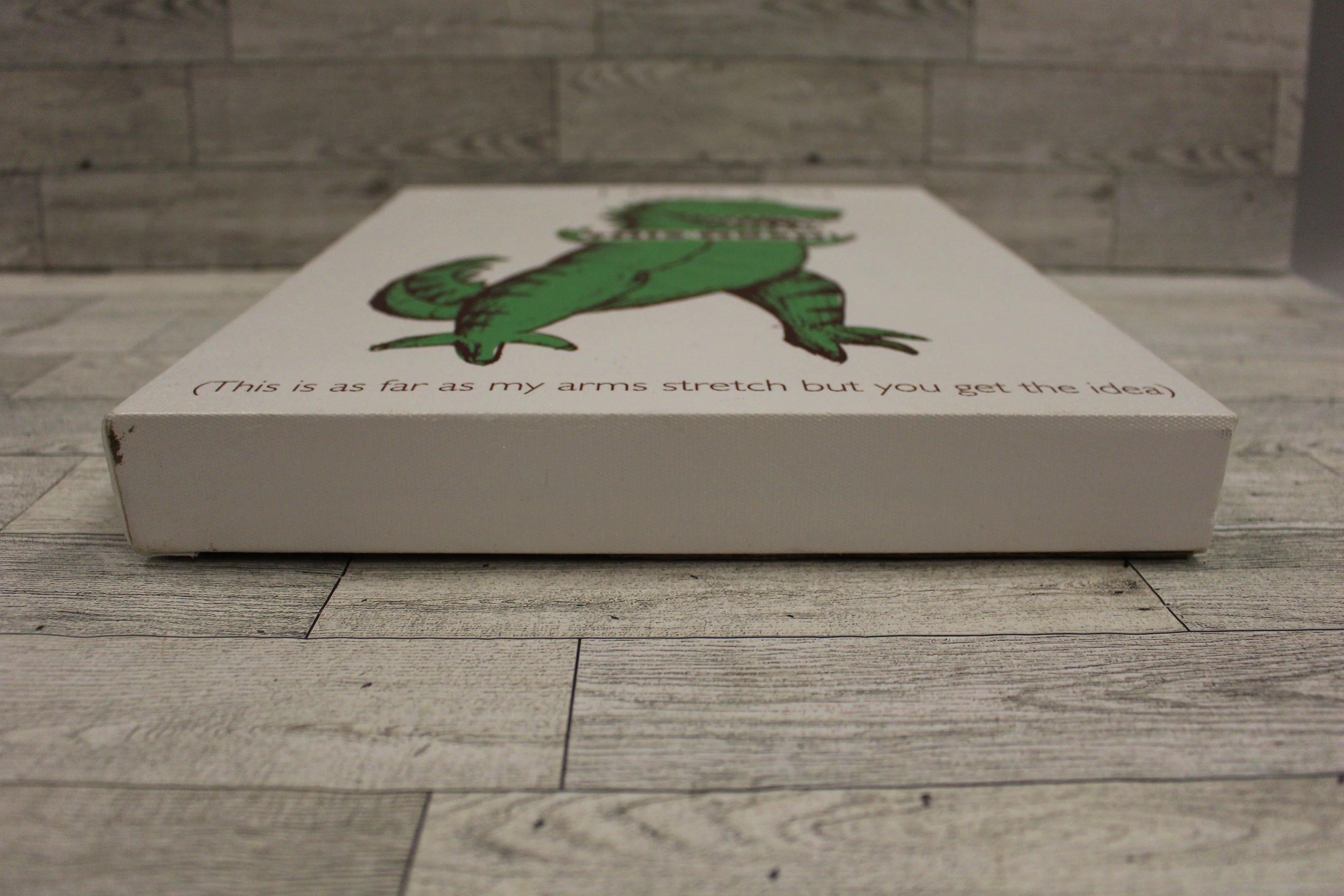 Dinosaur T-Rex “I Love You This Much” Canvas Wall Art -11" x 14" - Used - Image 7