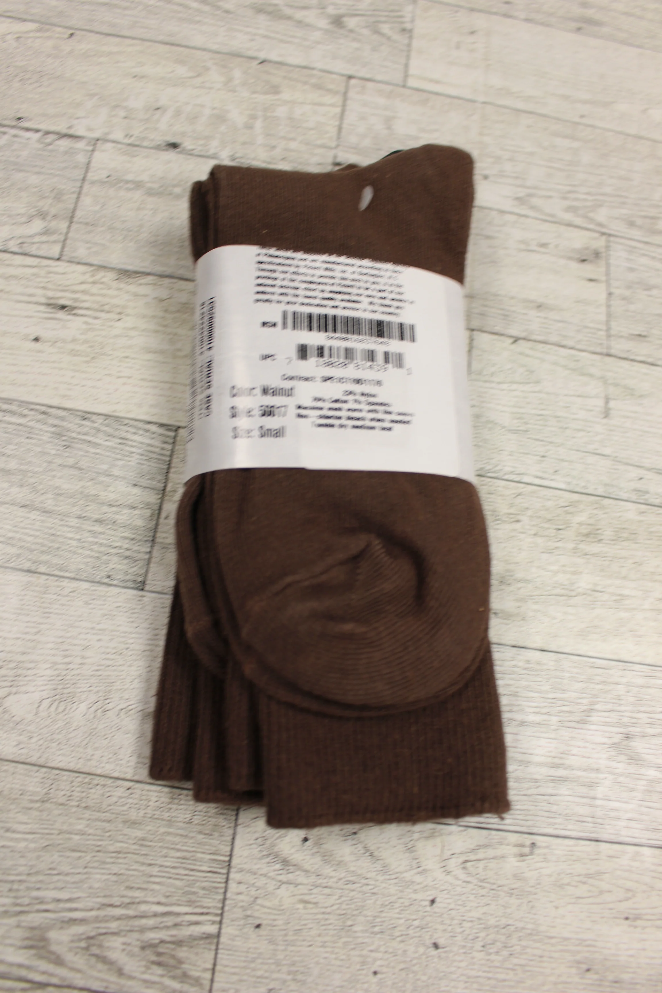 DLA Troop Support Brown Military Boot Socks - Small - 2 pack - New - Image 3