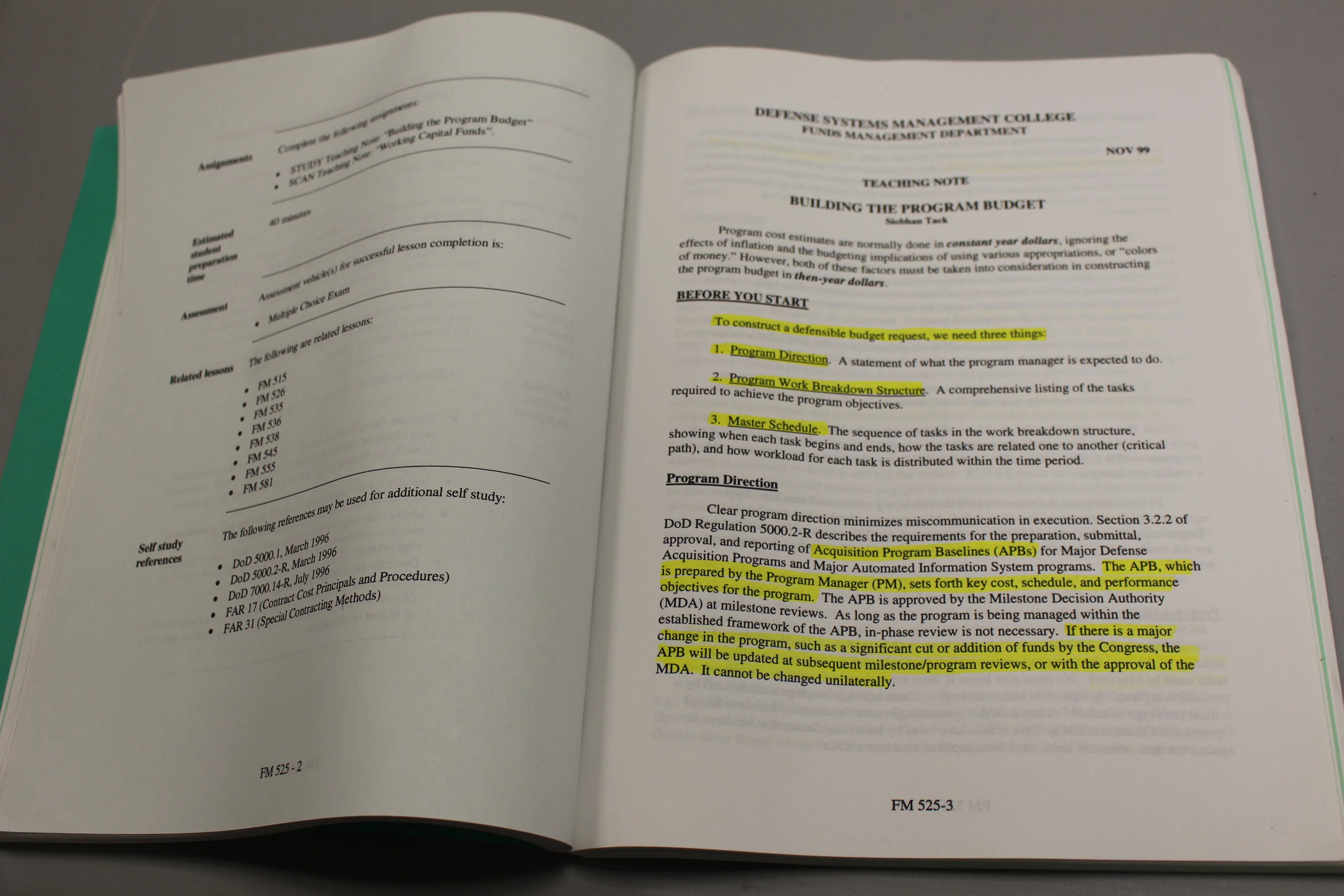 DoD Fundamentals of Business Financial Management Course, BCF103, Feb 2000 - Image 3