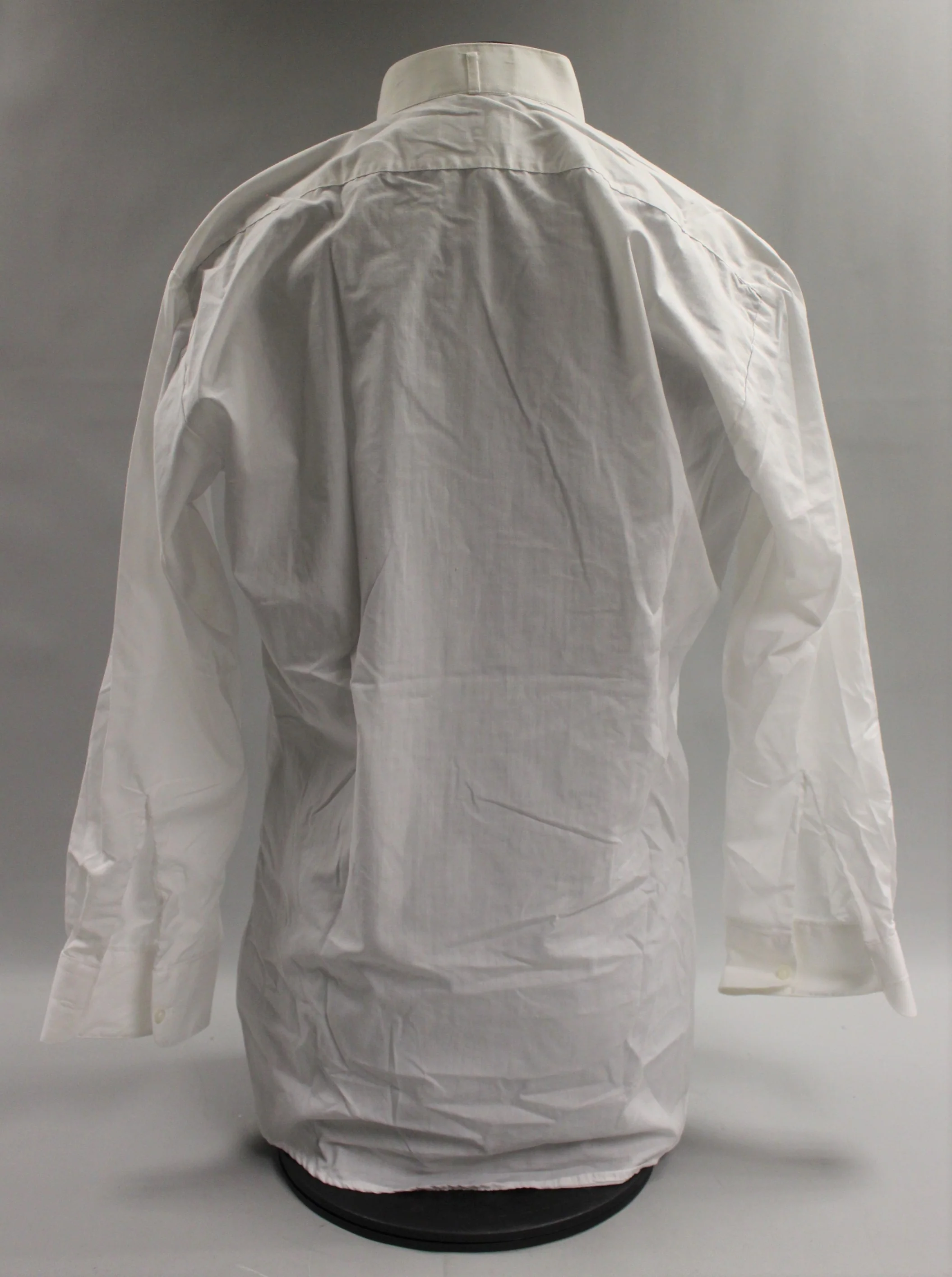 DoniBarassi Easy Fit Long Sleeve Button Up Dress Shirt - White - Medium 32/33 - Used - Image 2
