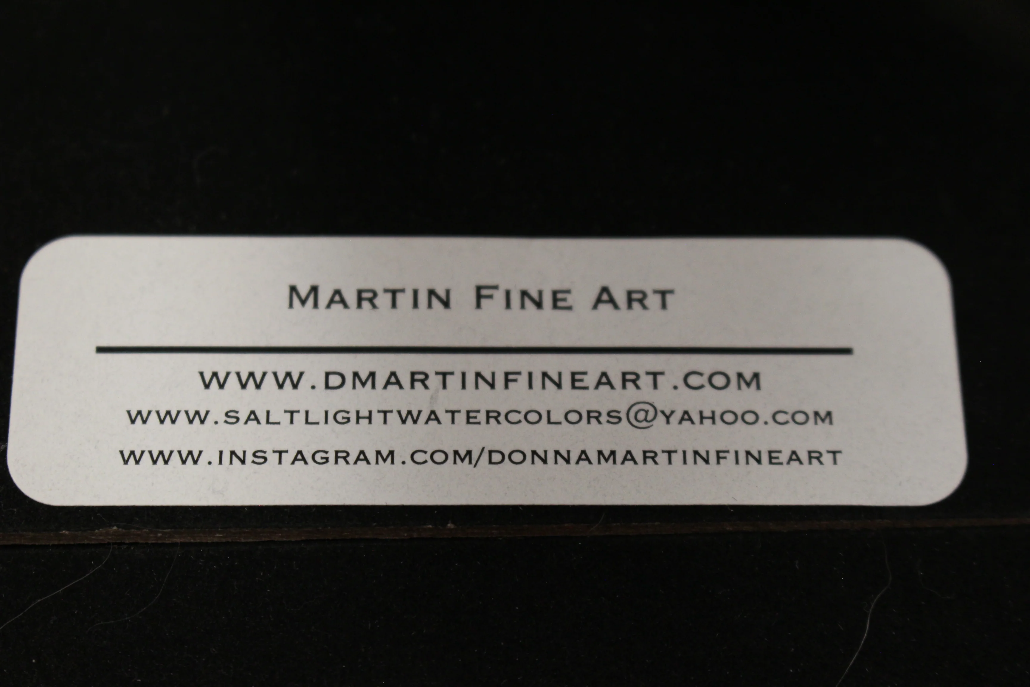 Donna L. Martin Fine Art Leaf Watercolor Artwork - Framed - Image 3