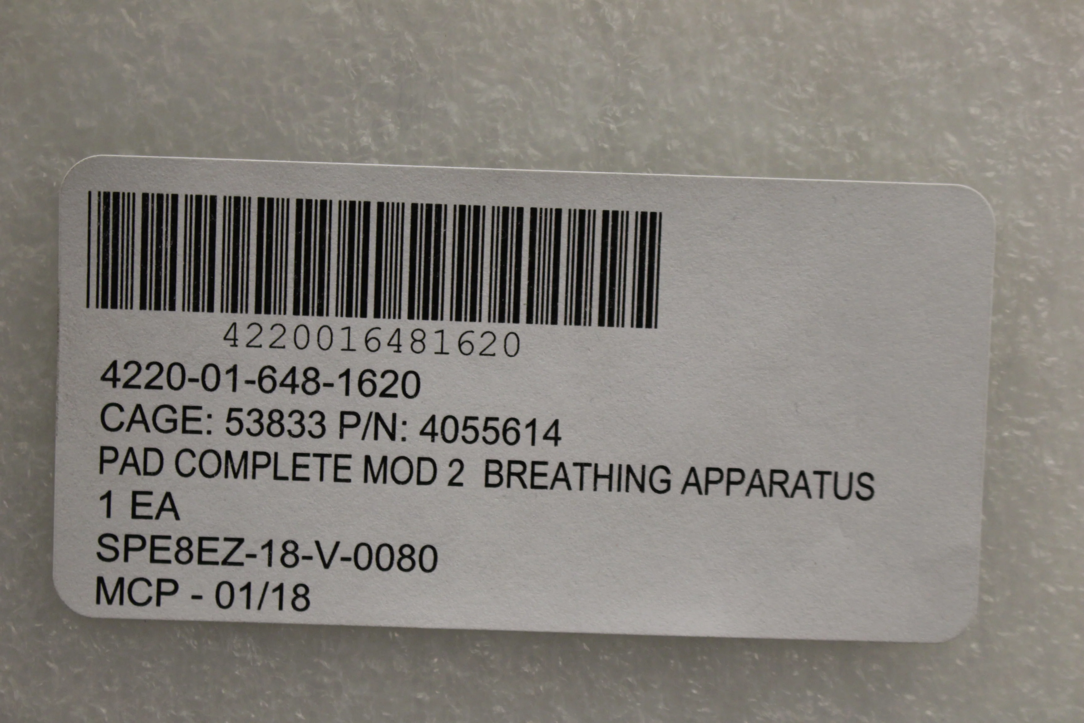 Draeger Gas Recycling Self-Contained Breathing Apparatus MOD2 Pads - New - Image 2