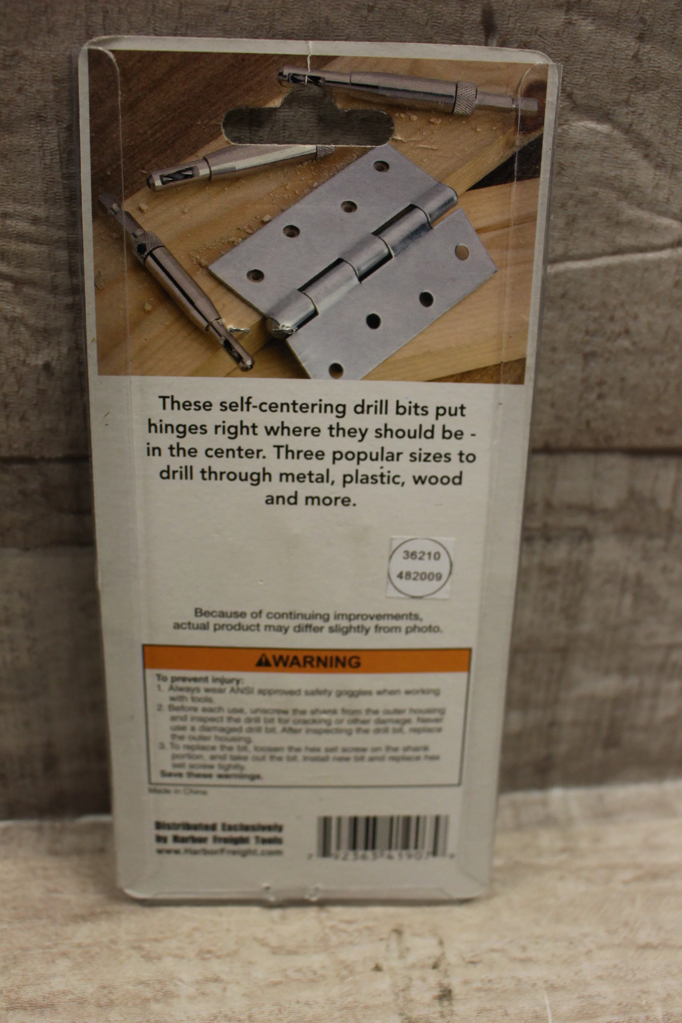 Drill Master 3-Piece Hinge Drill Bit Set -New - Image 2