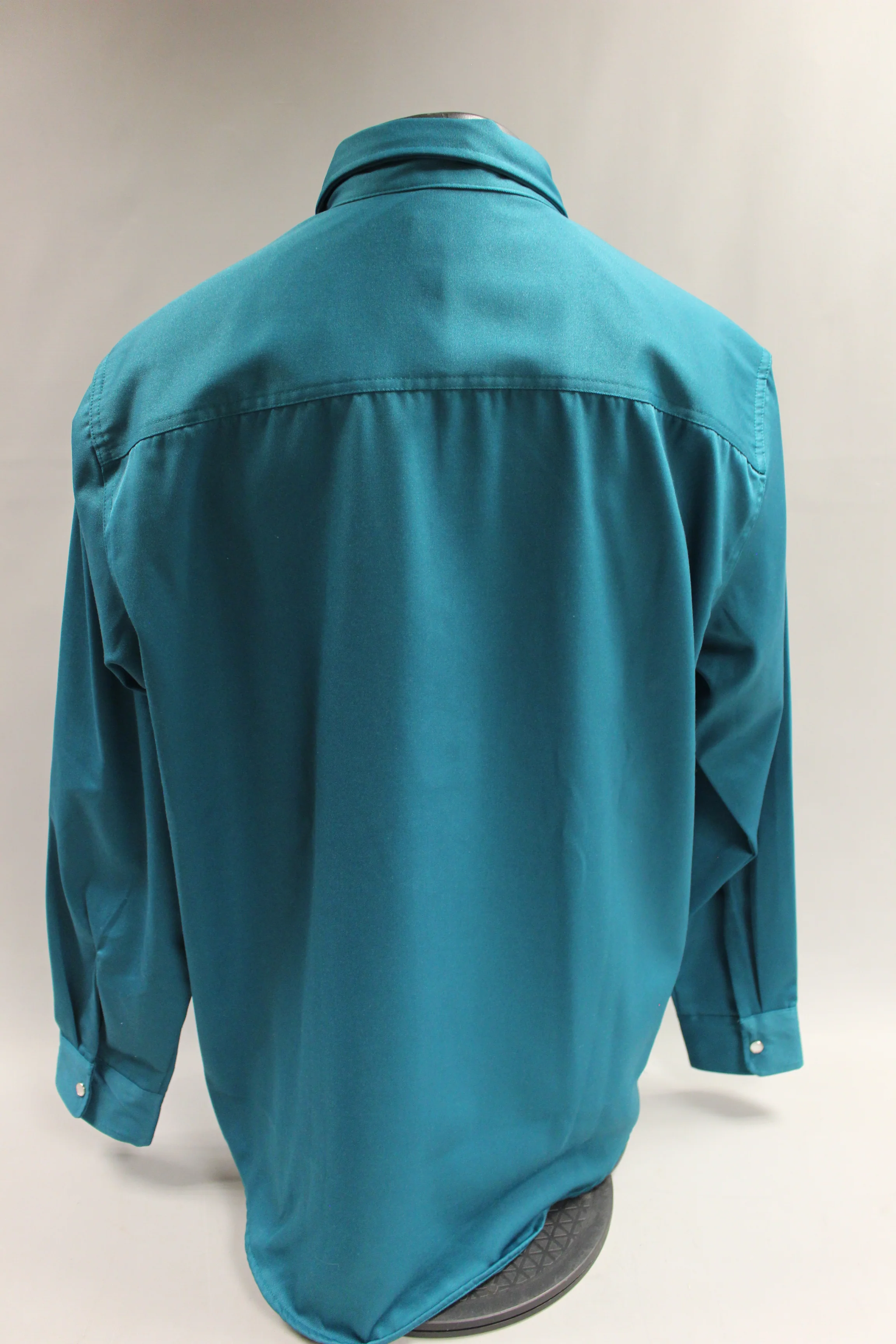 Duke Haband Men's Button Up Dress Shirt Size Large - Jade Green - Used - Image 2