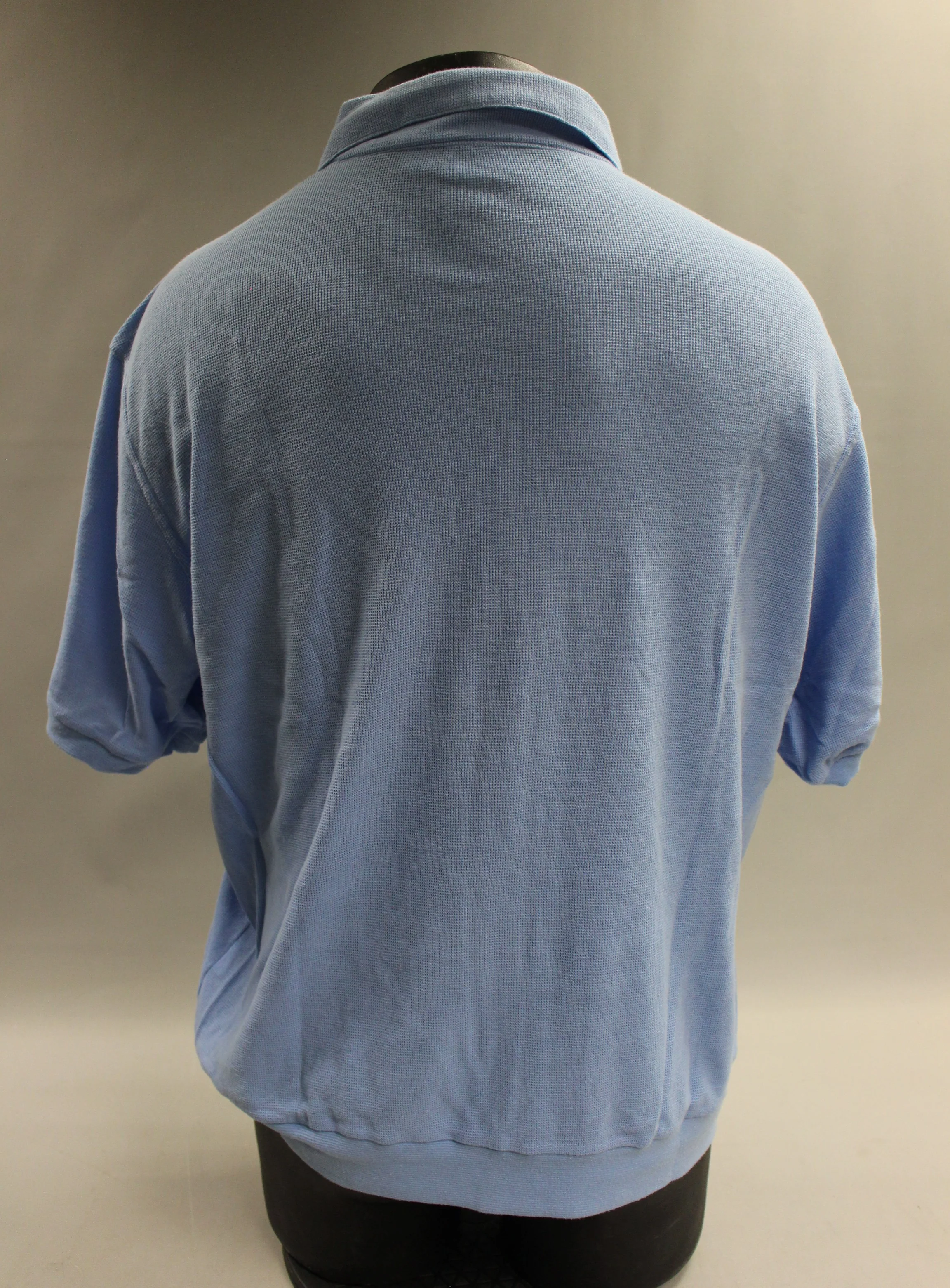Duke Haband Men's Zip Up Vest Shirt With Pockets - Size Large -Blue -Used - Image 2