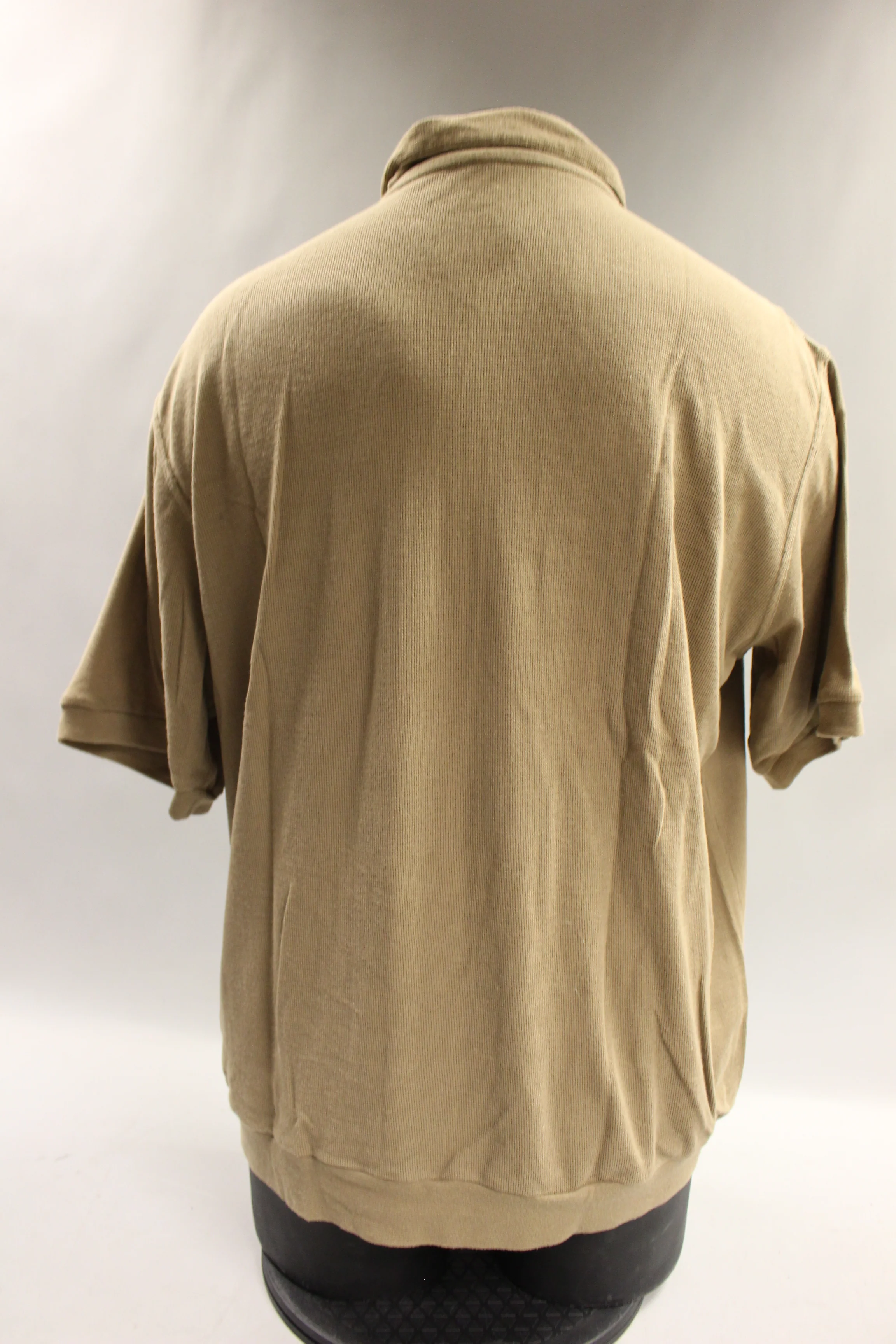 Duke Haband Men's Zip Up Vest Shirt With Pockets Size Large -Brown -Used - Image 2