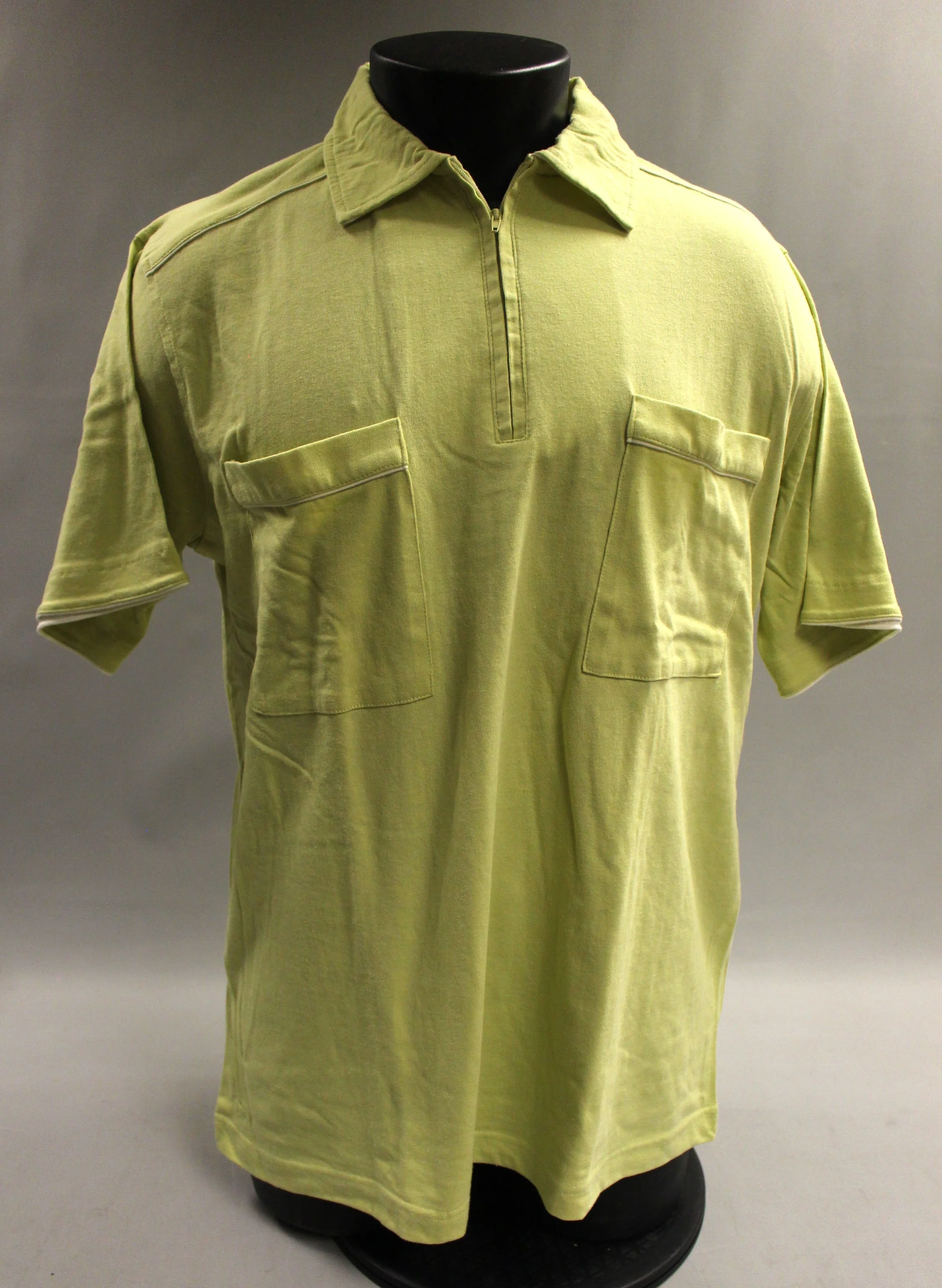 Duke Haband Quarter Zip Short Sleeve Polo - Large - Choose Color - Used - Image 3