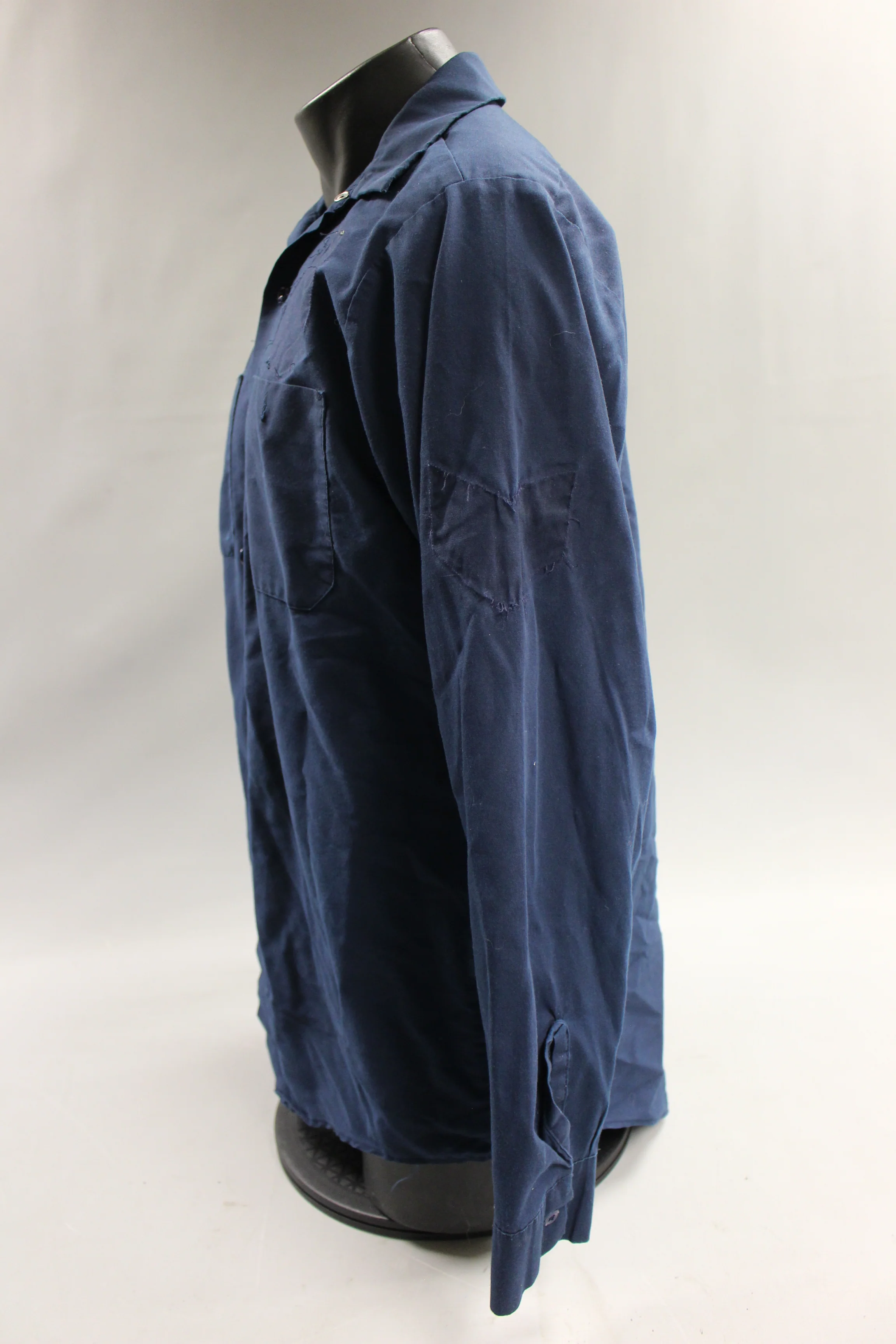 Durable Press Long Sleeve Work Shirt - Size Medium - Blue - Used - Image 3