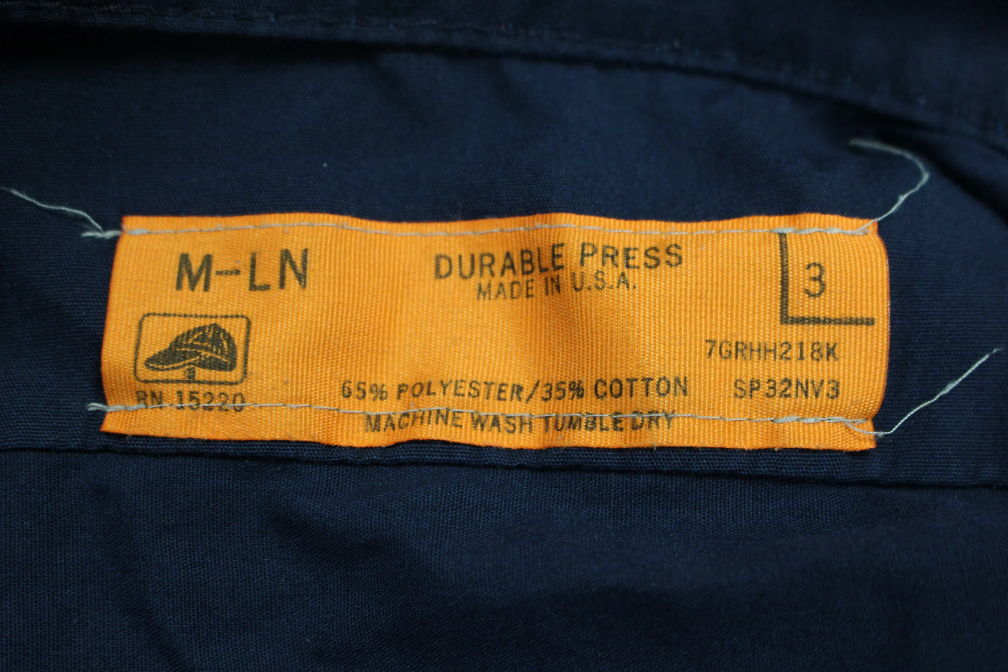 Durable Press Long Sleeve Work Shirt - Size Medium - Blue - Used - Image 6