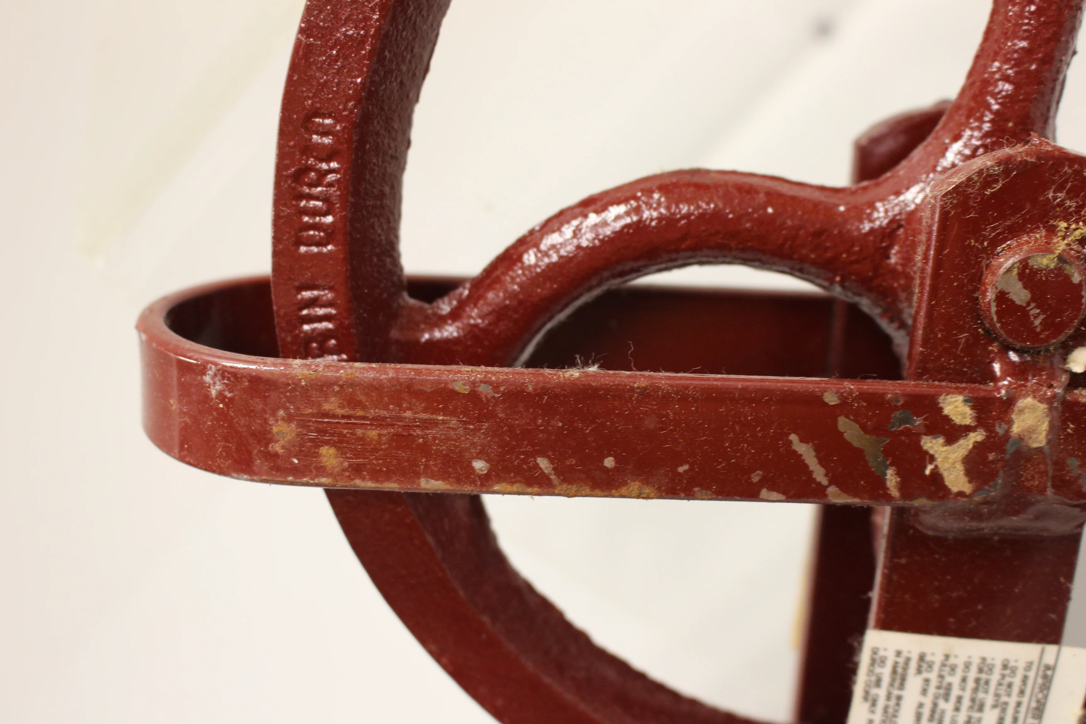 Durbin Durco 10" Cast Iron Pulley Well Wheel - 13405 - Red - New - Image 5