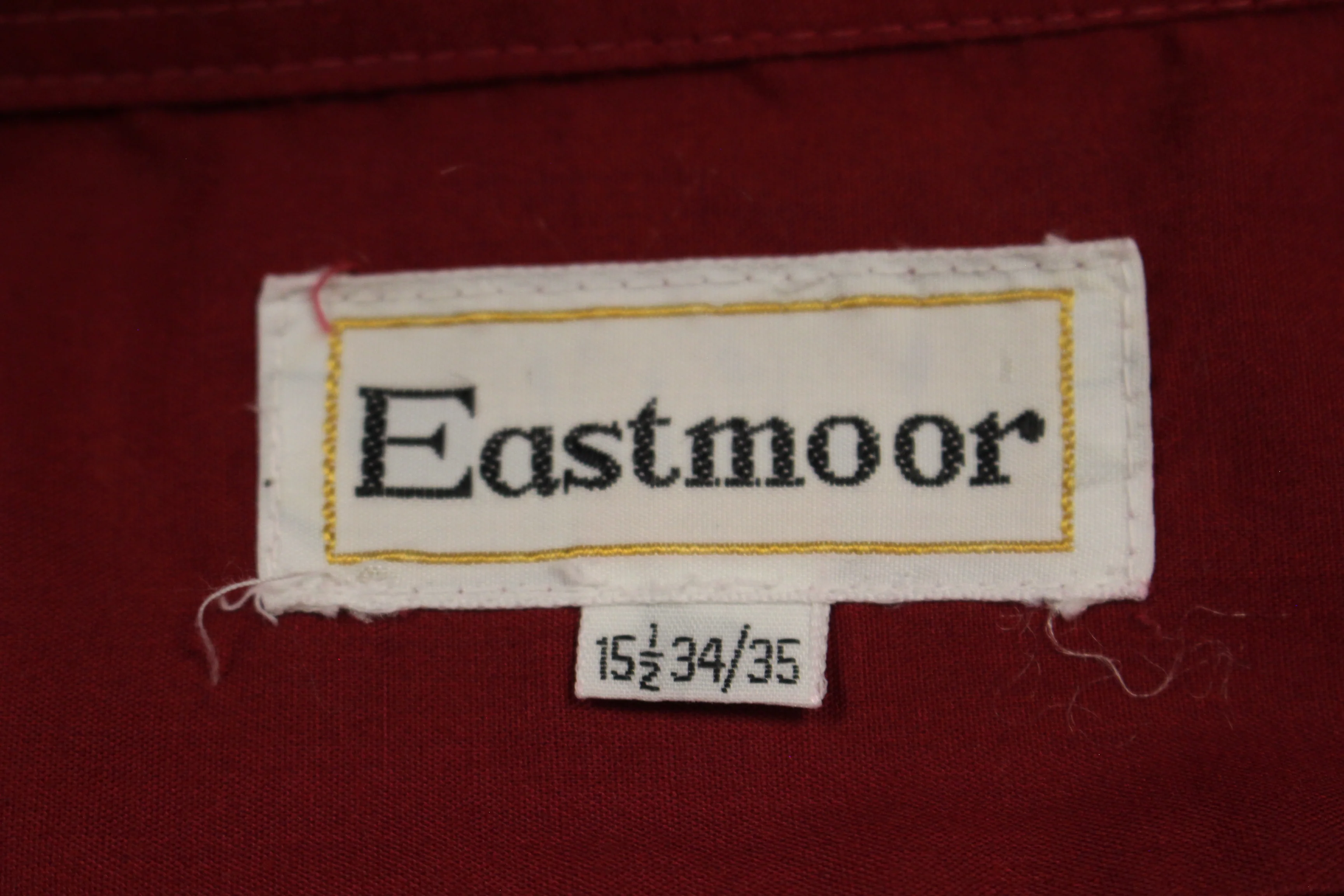 Eastmoor Men's Button Up Red Long Sleeve Shirt - 15-1/2 - 34/35 - Used - Image 2