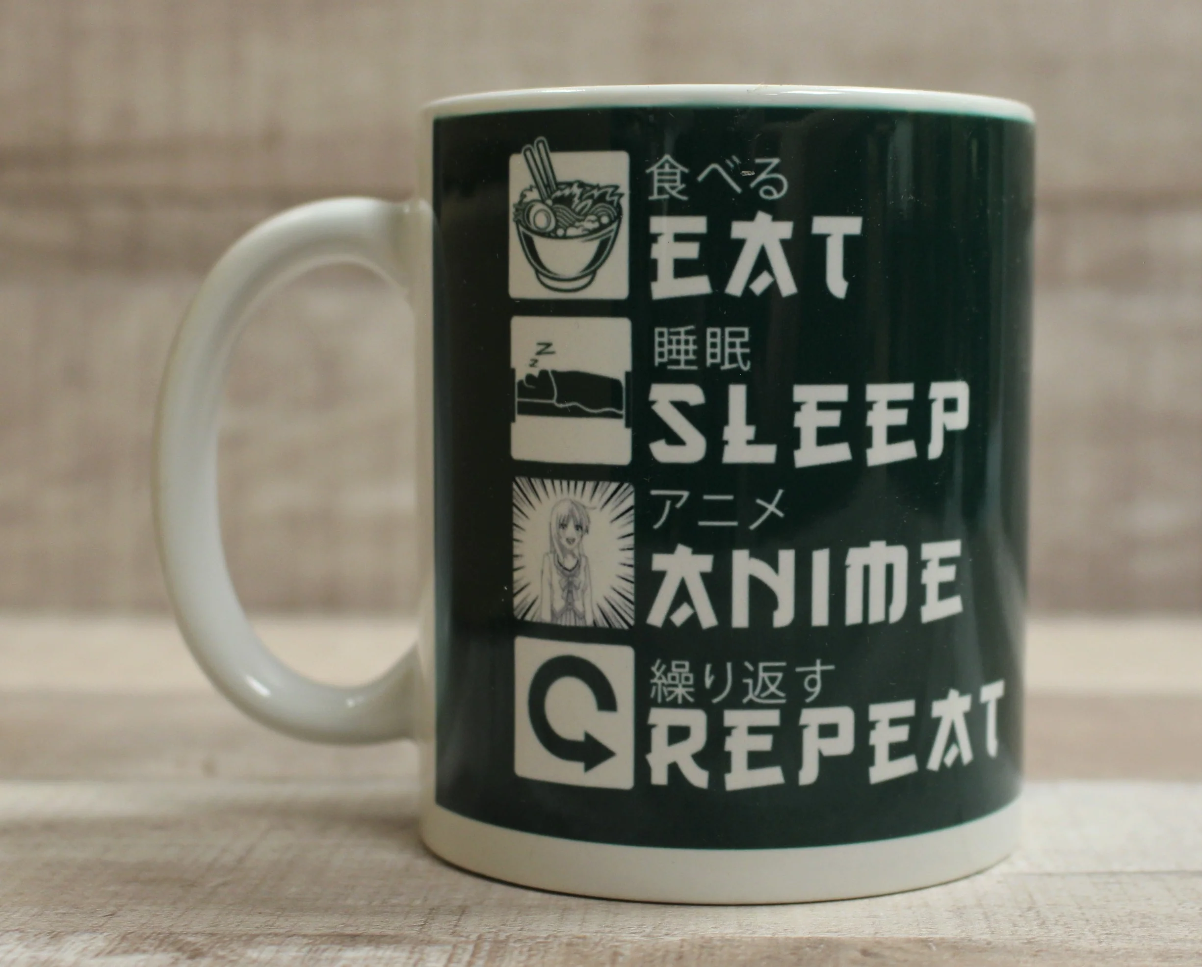 Eat Sleep Anime Repeat Coffee Cup Mug - New