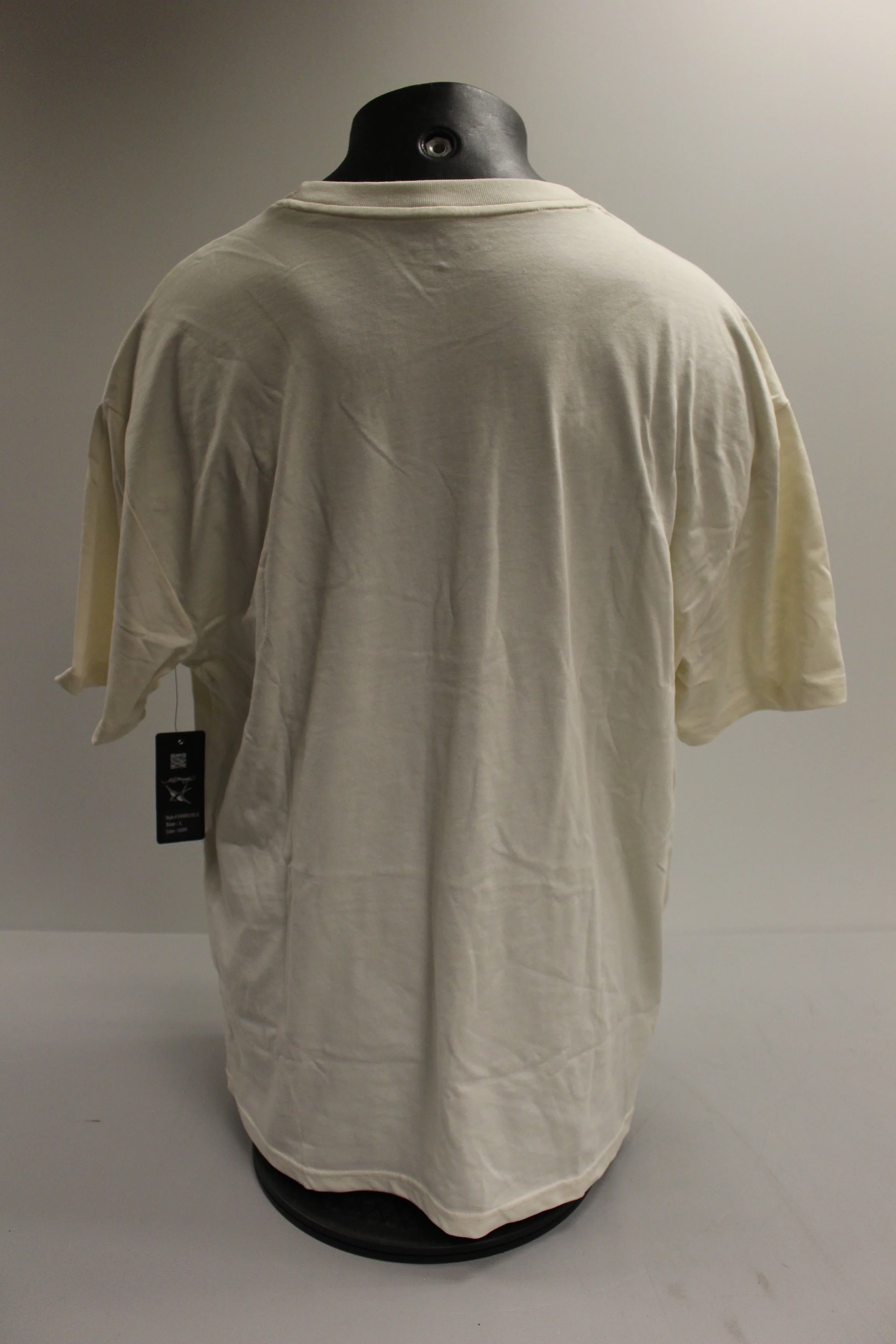 Ed by Ed Hardy Embroidered Chest LogoT Shirt - Large - Ivory - New - Image 2