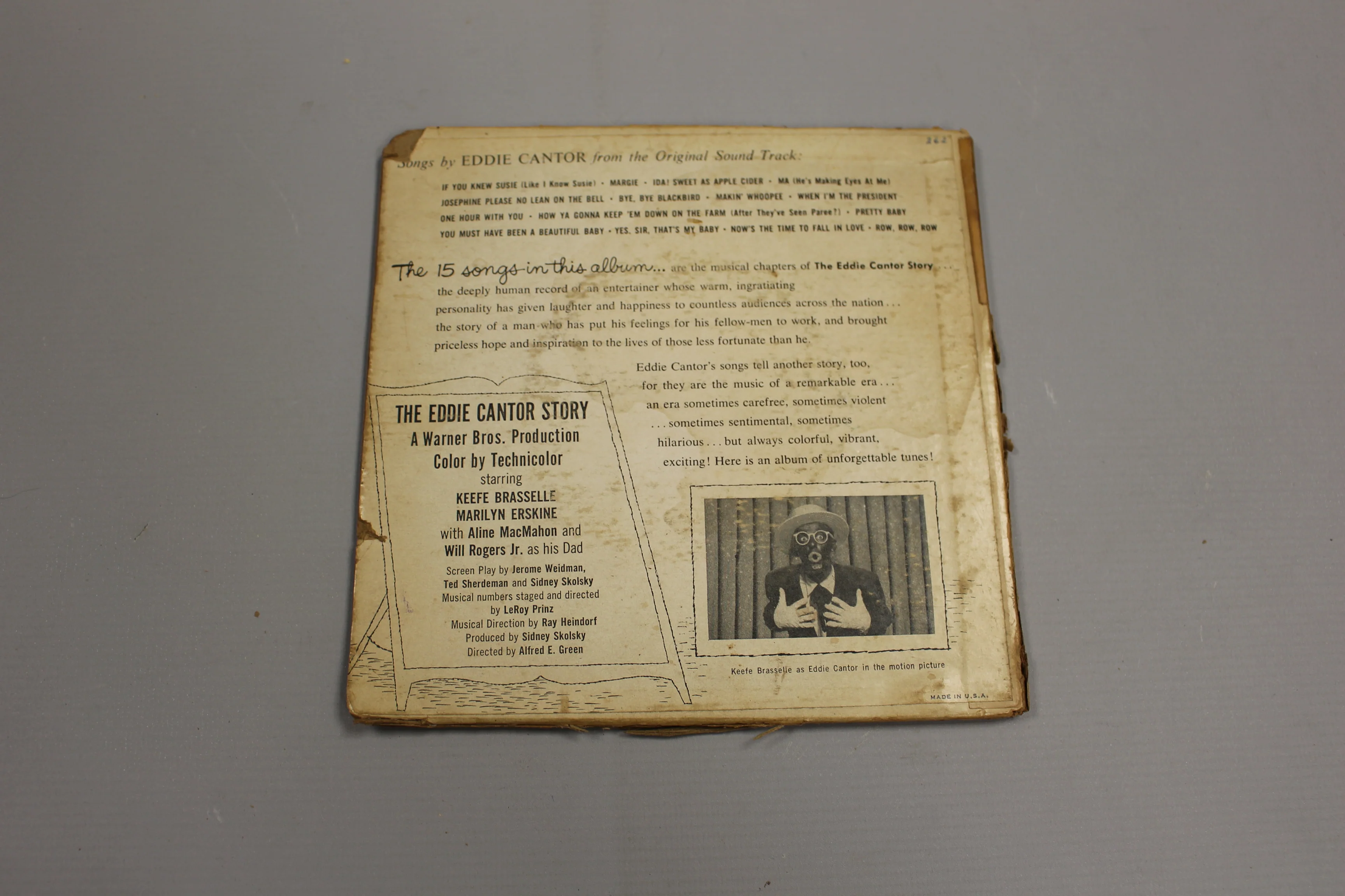 Eddie Cantor The Eddie Cantor Story Capitol Records - Image 3