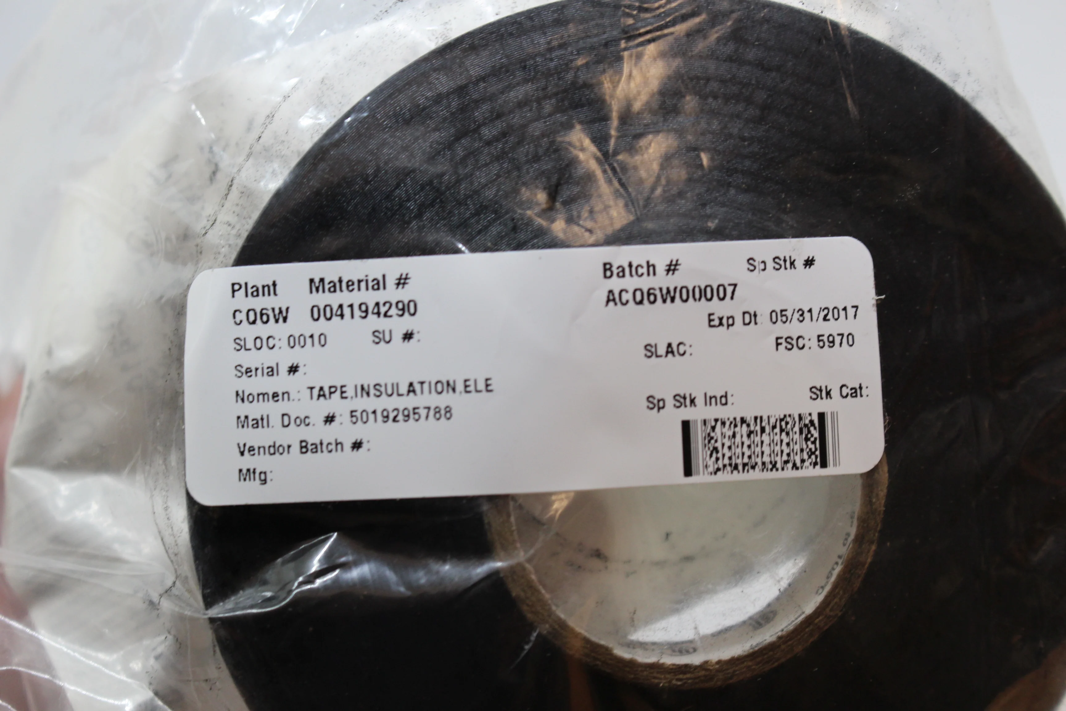 Electrical Flame Retardant Insulation Tape #37, 5970-00-419-4290, P/N M24391-01, New! - Image 2