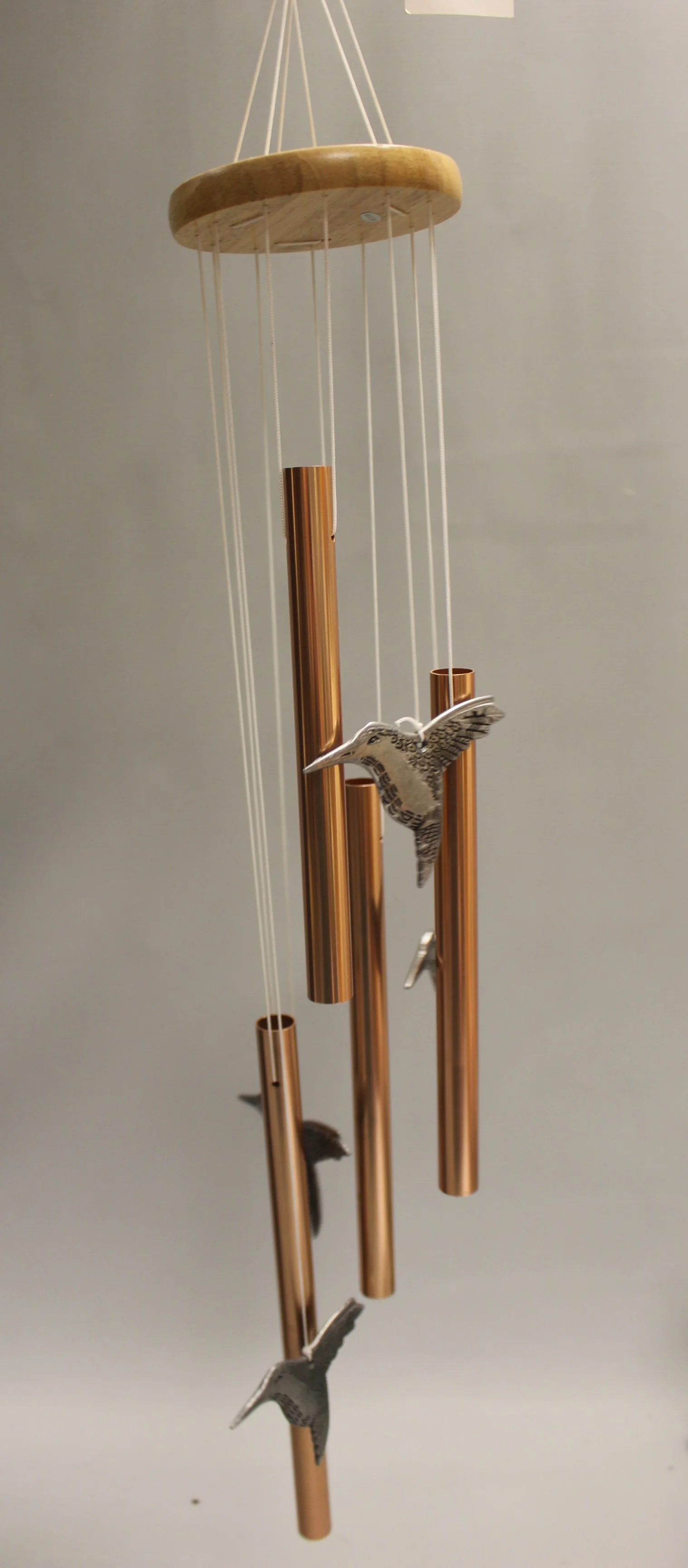 Emily's Garden Pewter Humming Bird Hanger Windchime - WCP415 - New