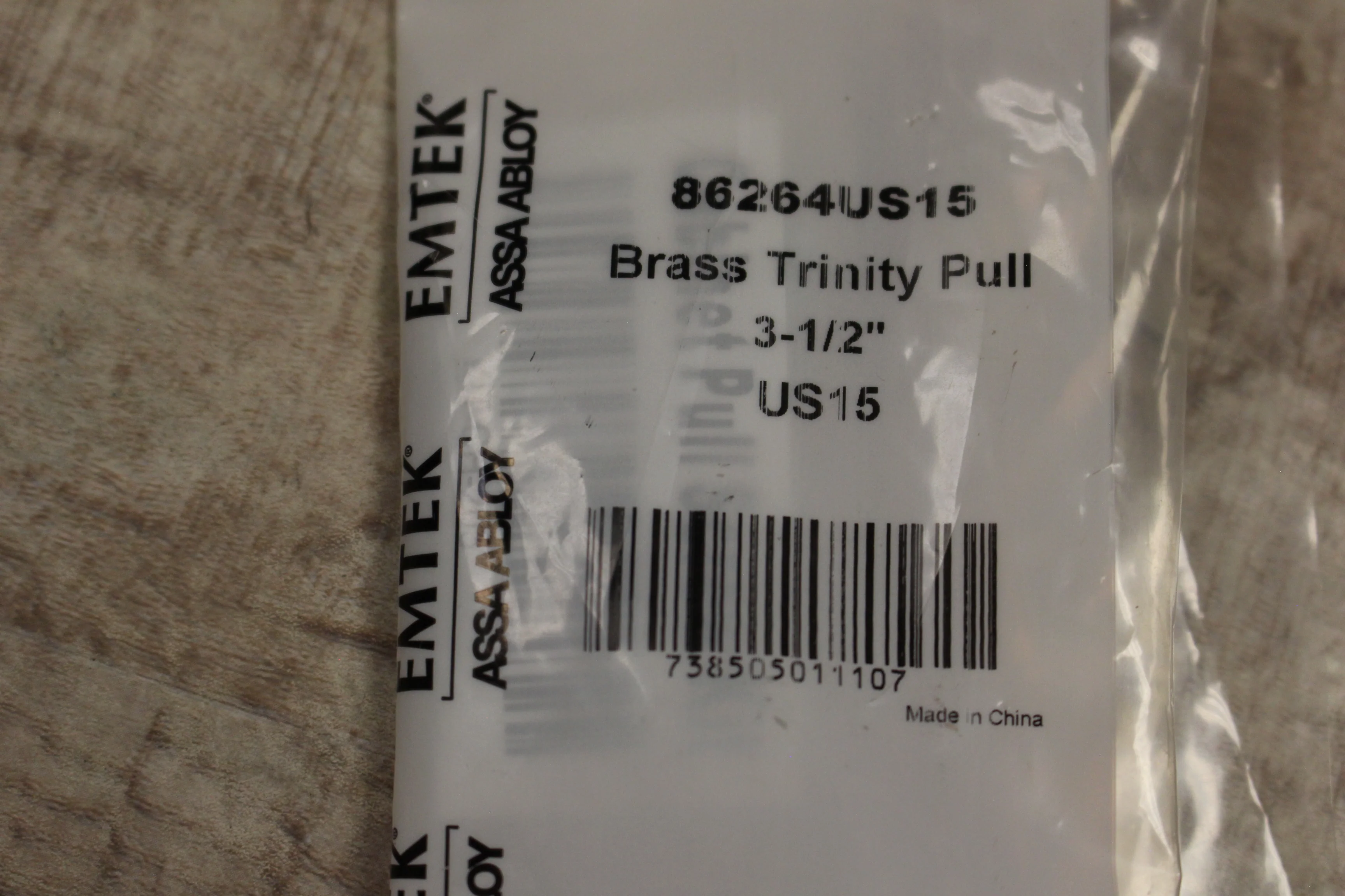 Emtek Brass Trinity Pull 3-1/2" 86264US15 New, Open Box - Image 5