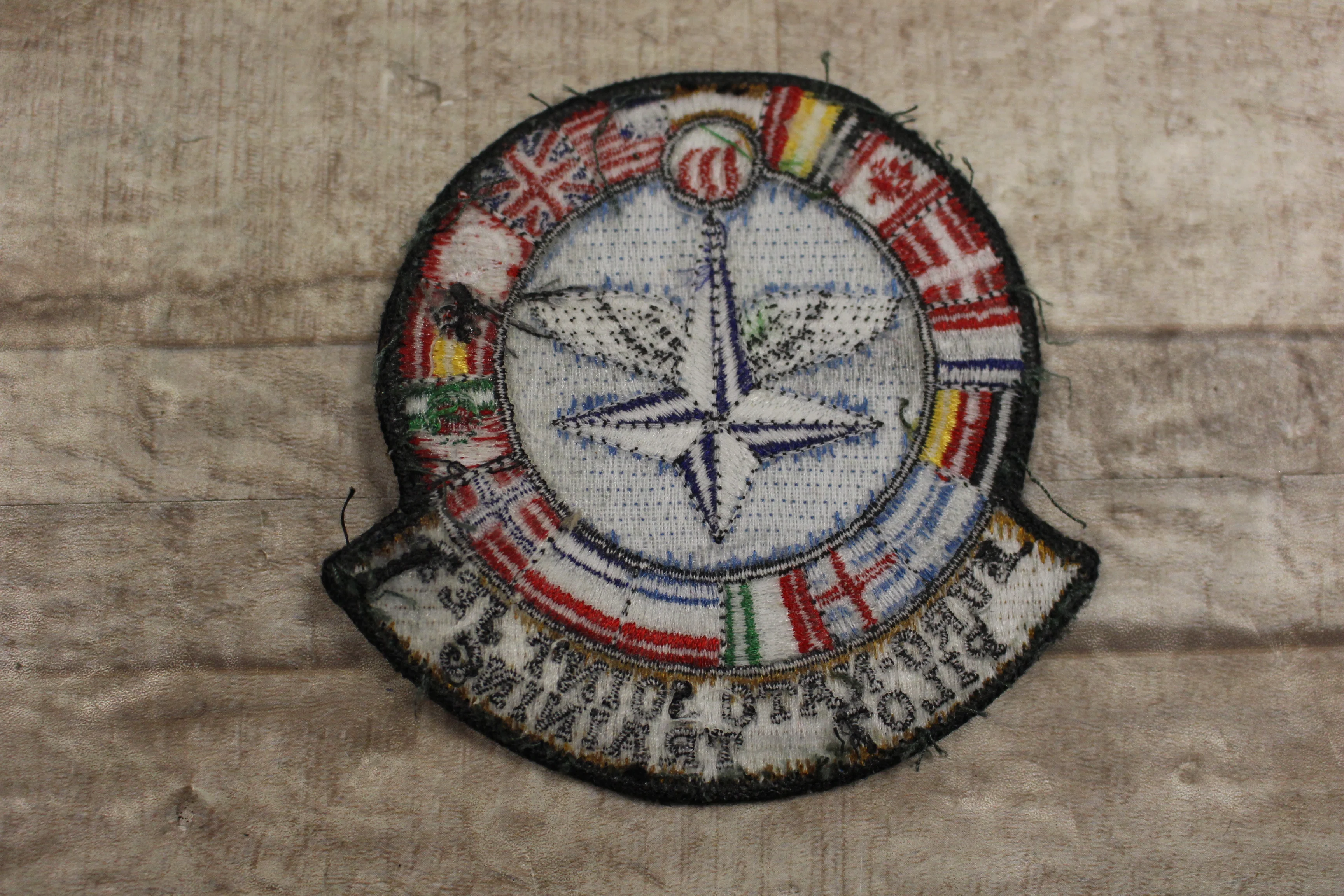 Euro-NATO Joint Jet Pilot Training Sew On Patch -Used - Image 2