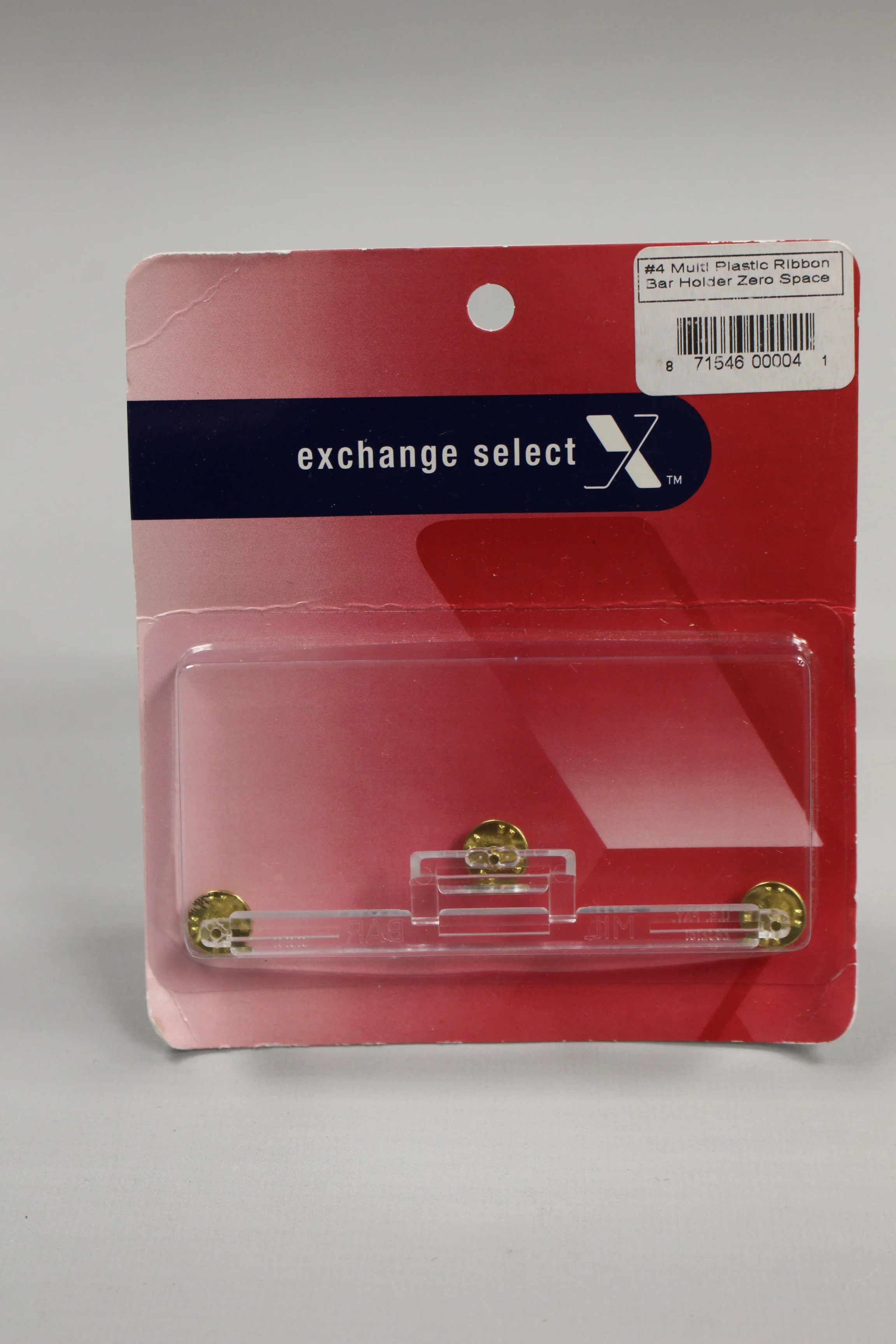 Exchange Select Plastic Ribbon Bar - 4 Ribbons - Zero Space - Centered - New