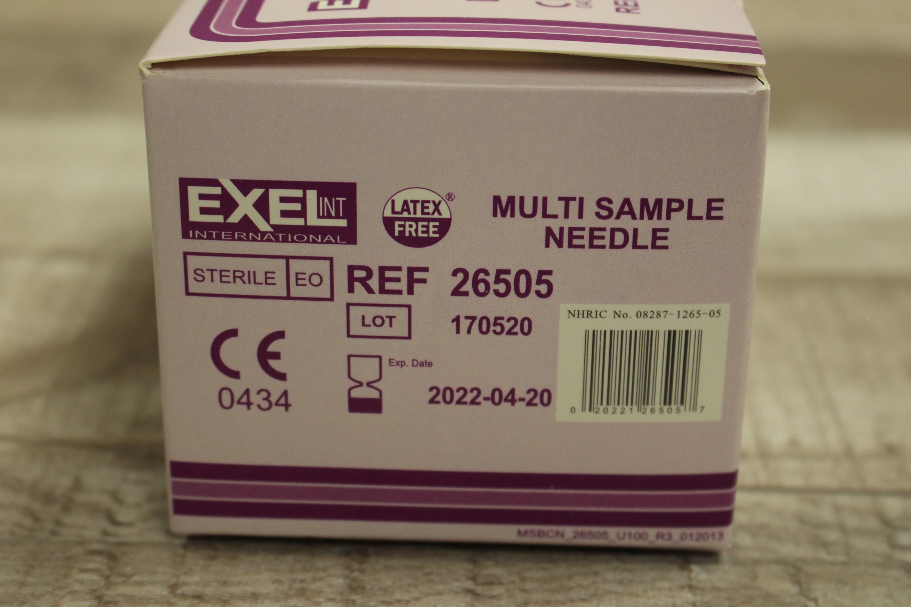 Exel Multi Sample Blood Collecting Needles - Pack of 100 - 22G x 1" - New - Image 2