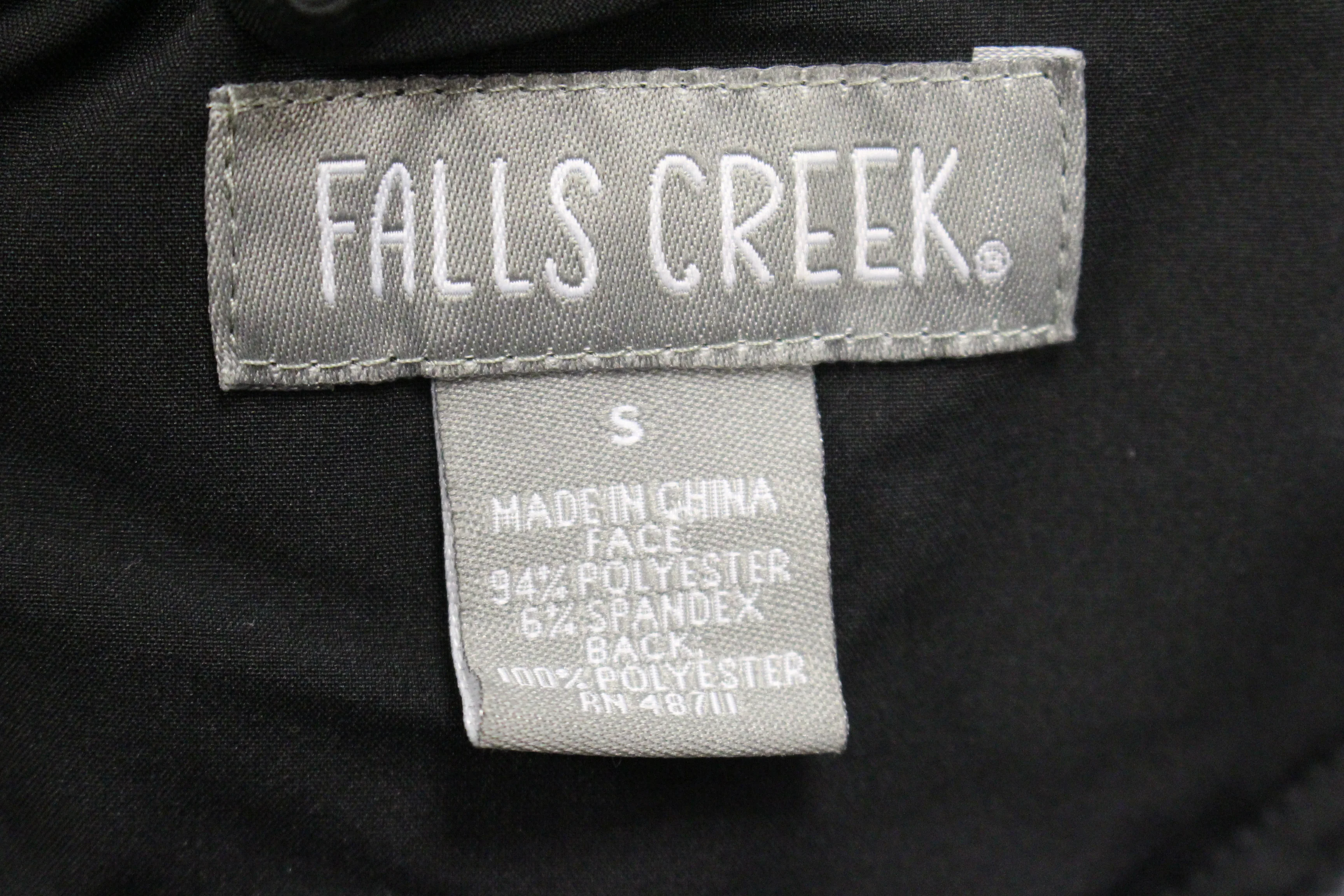 Falls Creek Zip Up Hooded Jacket, Size: Small, Black - Image 3