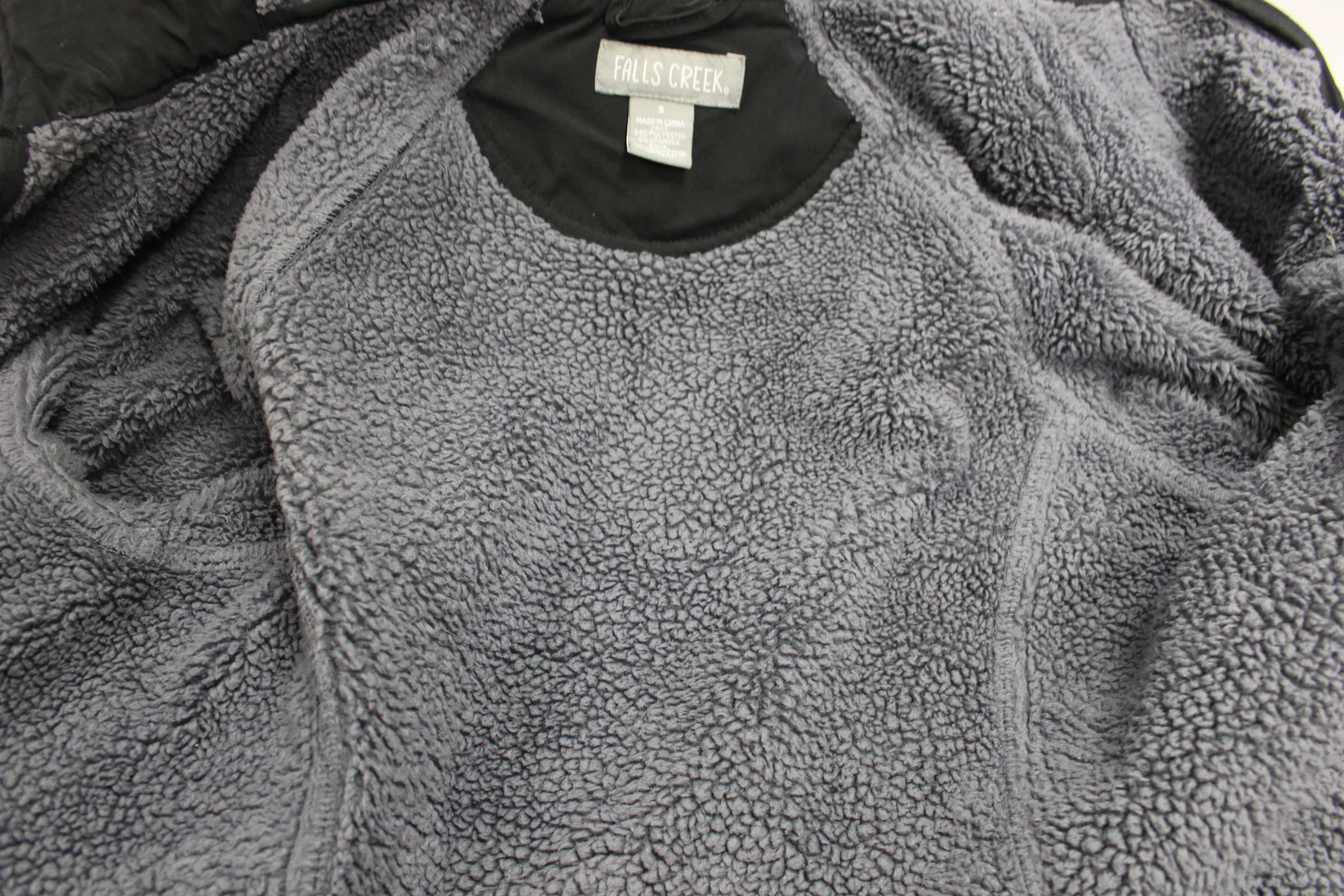 Falls Creek Zip Up Hooded Jacket, Size: Small, Black - Image 4