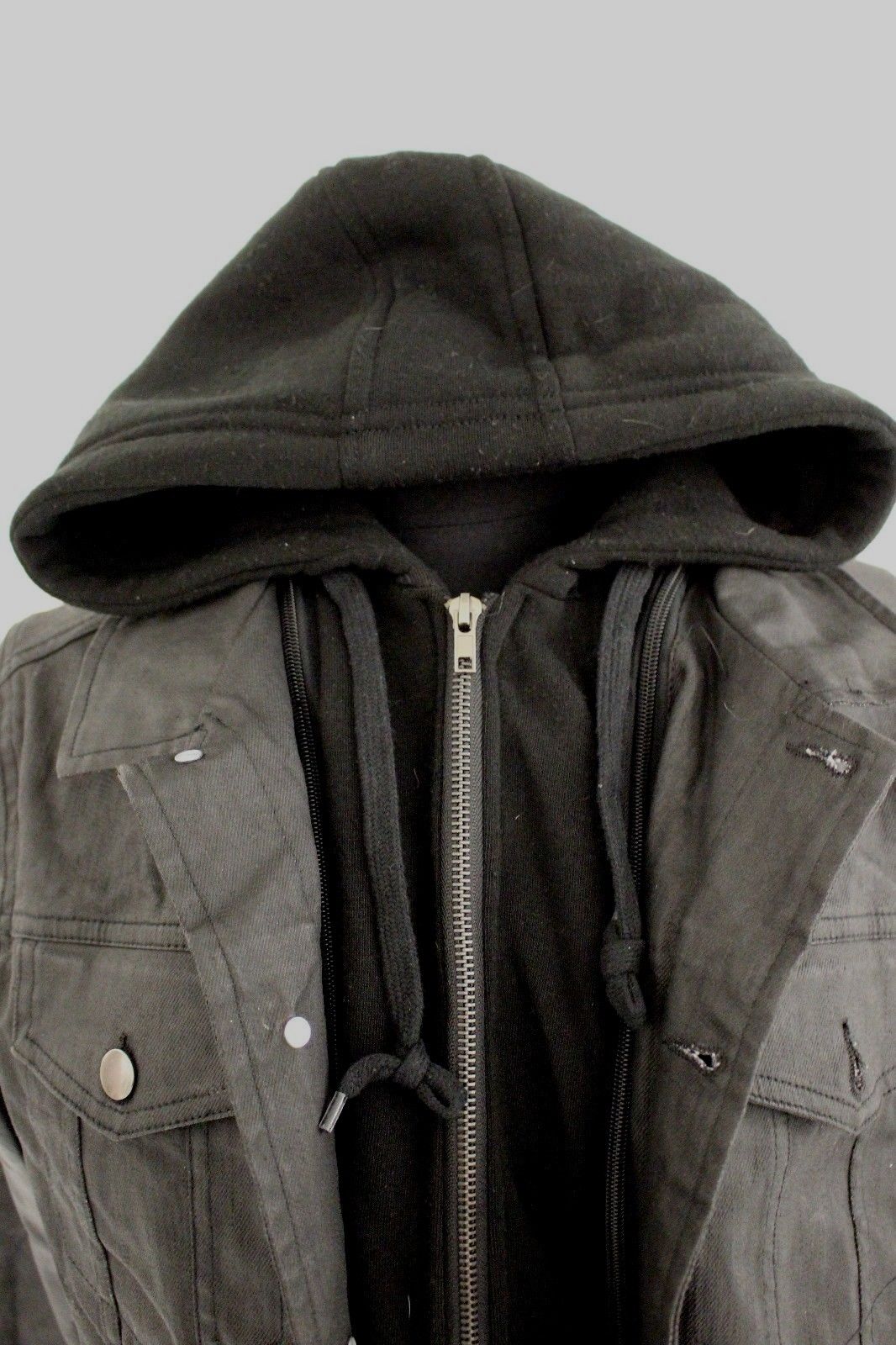 FiveFour Ladies Jacket with Snap Front, Black, Small - Image 2