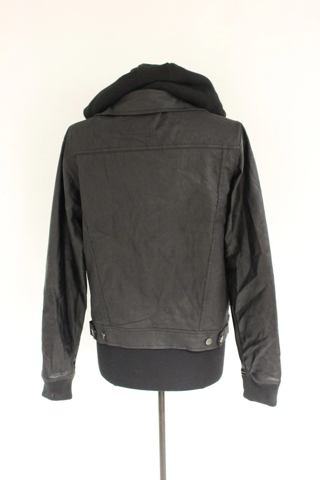 FiveFour Ladies Jacket with Snap Front, Black, Small - Image 3