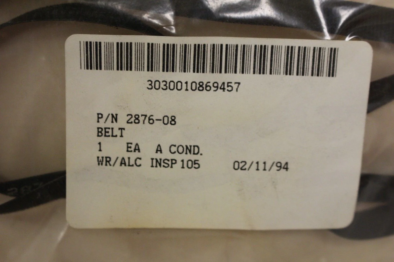 Flat Belt, NSN 3030-01-086-9457, P/N 2876-08, New! - Image 4