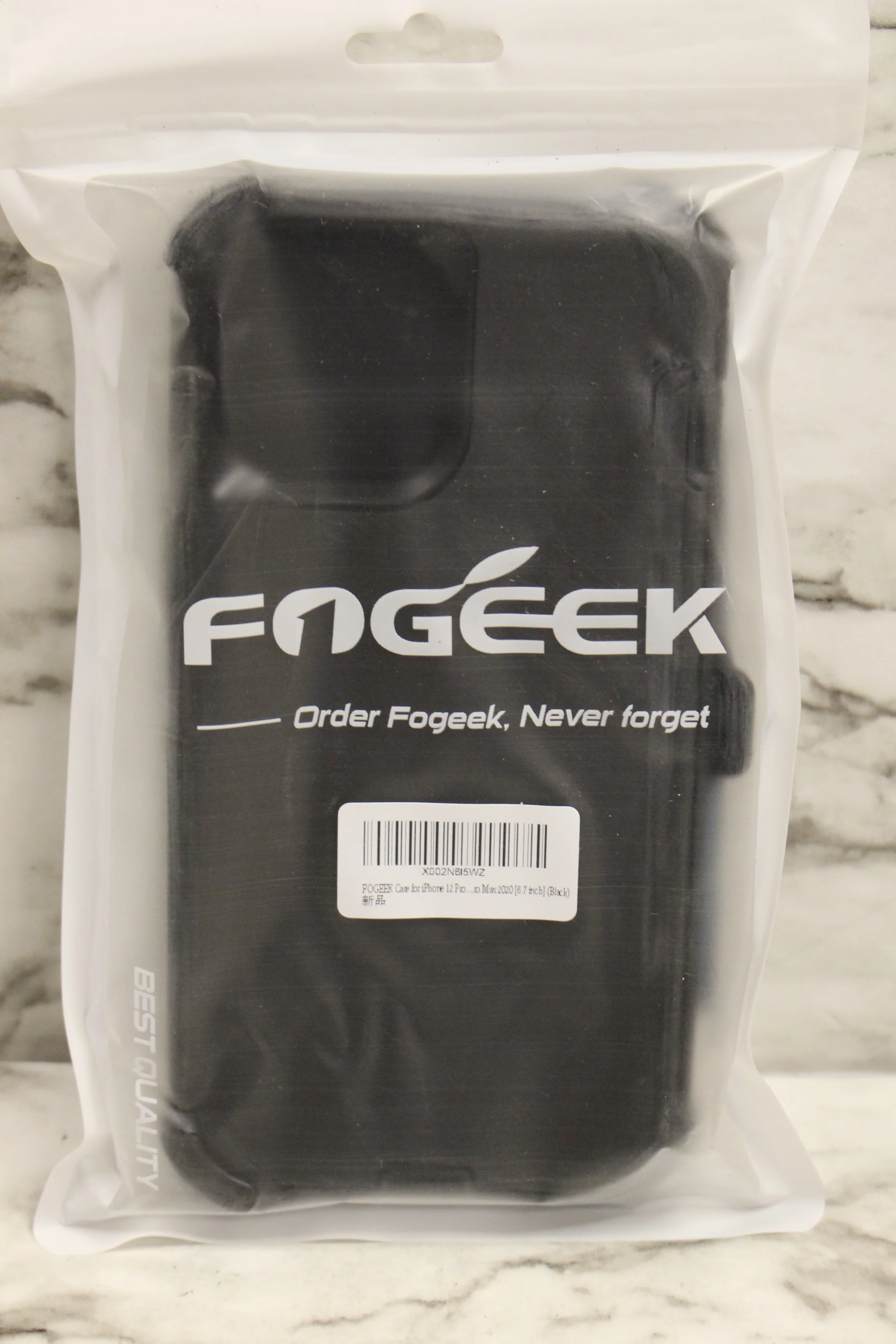 FogGeek iPhone 12 Pro Max Protective Phone Case -Black -New