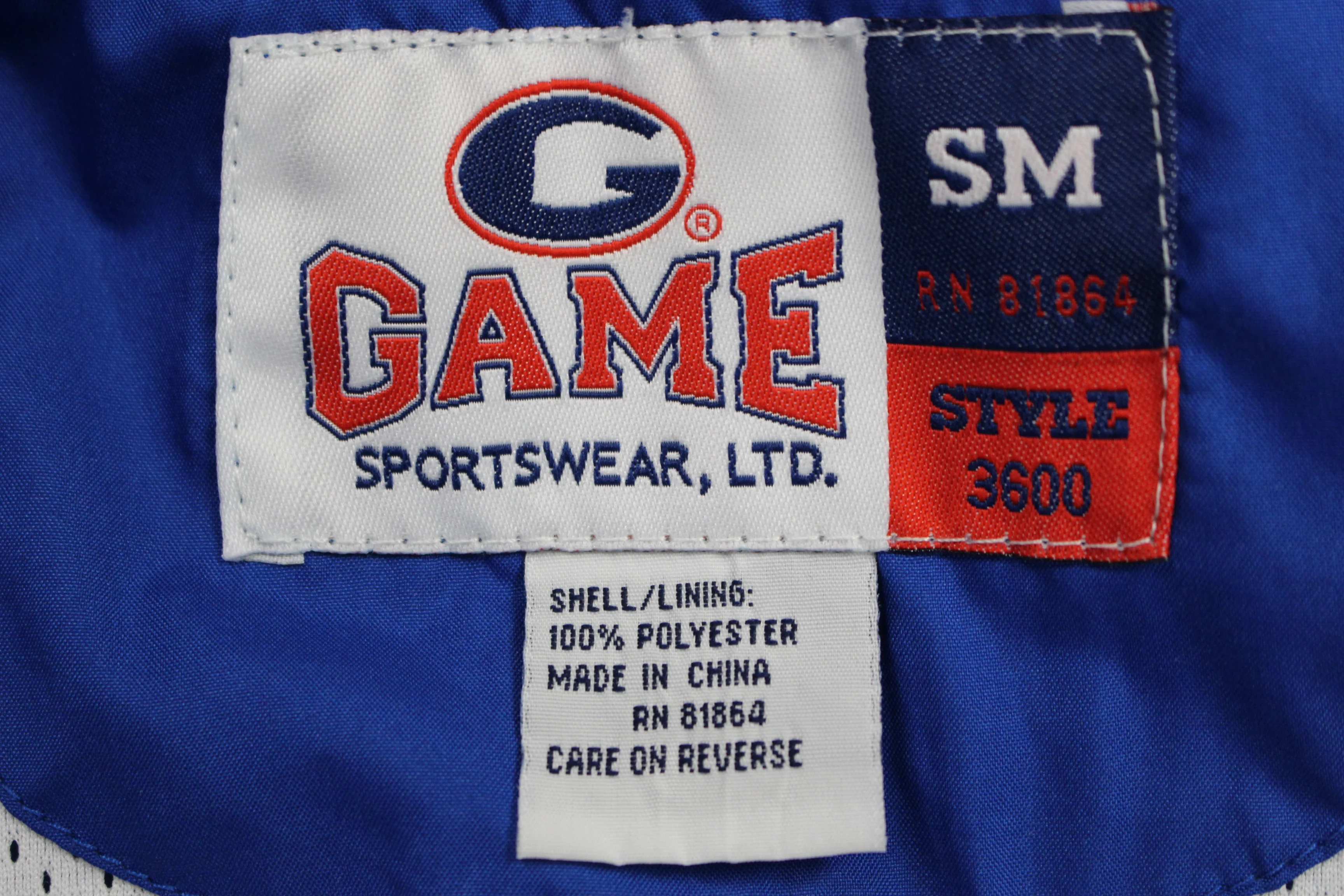 Game Sportswear Zip Up Jacket - Small - Blue - Used - Image 5