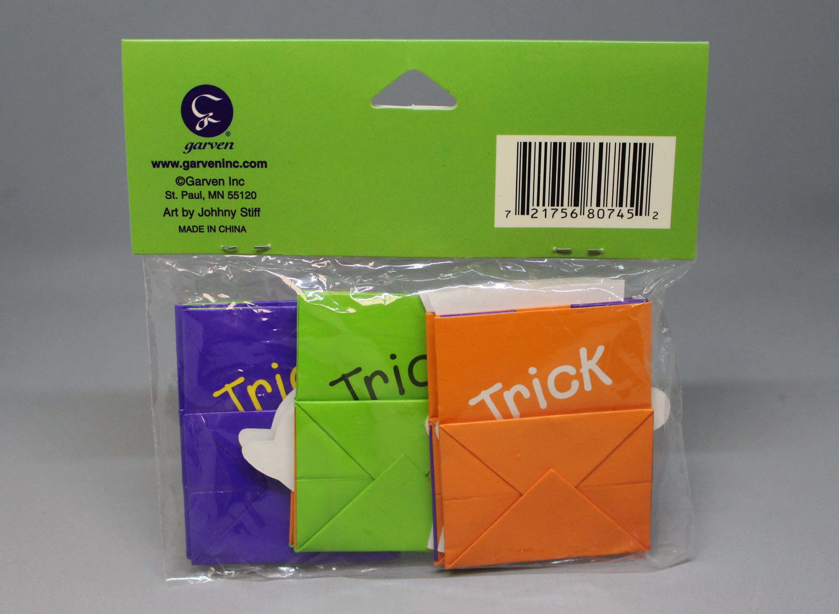 Garven Halloween Mini Die-Cut Trick or Treat Bags - Set of 6 - New - Image 2